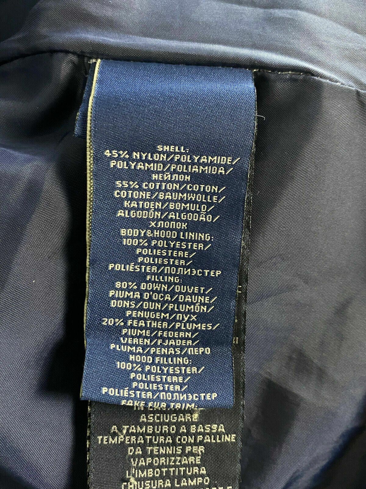 Designer Vintage Polo Jeans Co Ralph Lauren Blue Faux Jacket Size S Size S / US 4 / IT 40 - 11 Thumbnail