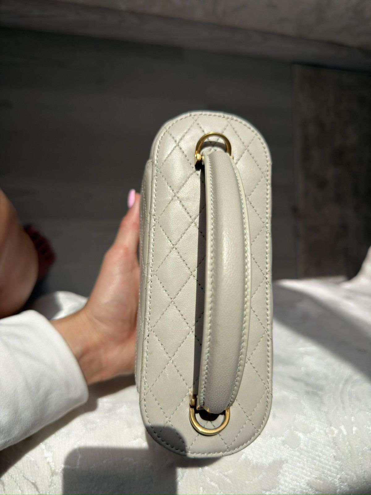 Yves Saint Laurent Saint Laurent Gaby Vanity Bag Off White Size ONE SIZE - 15 Thumbnail