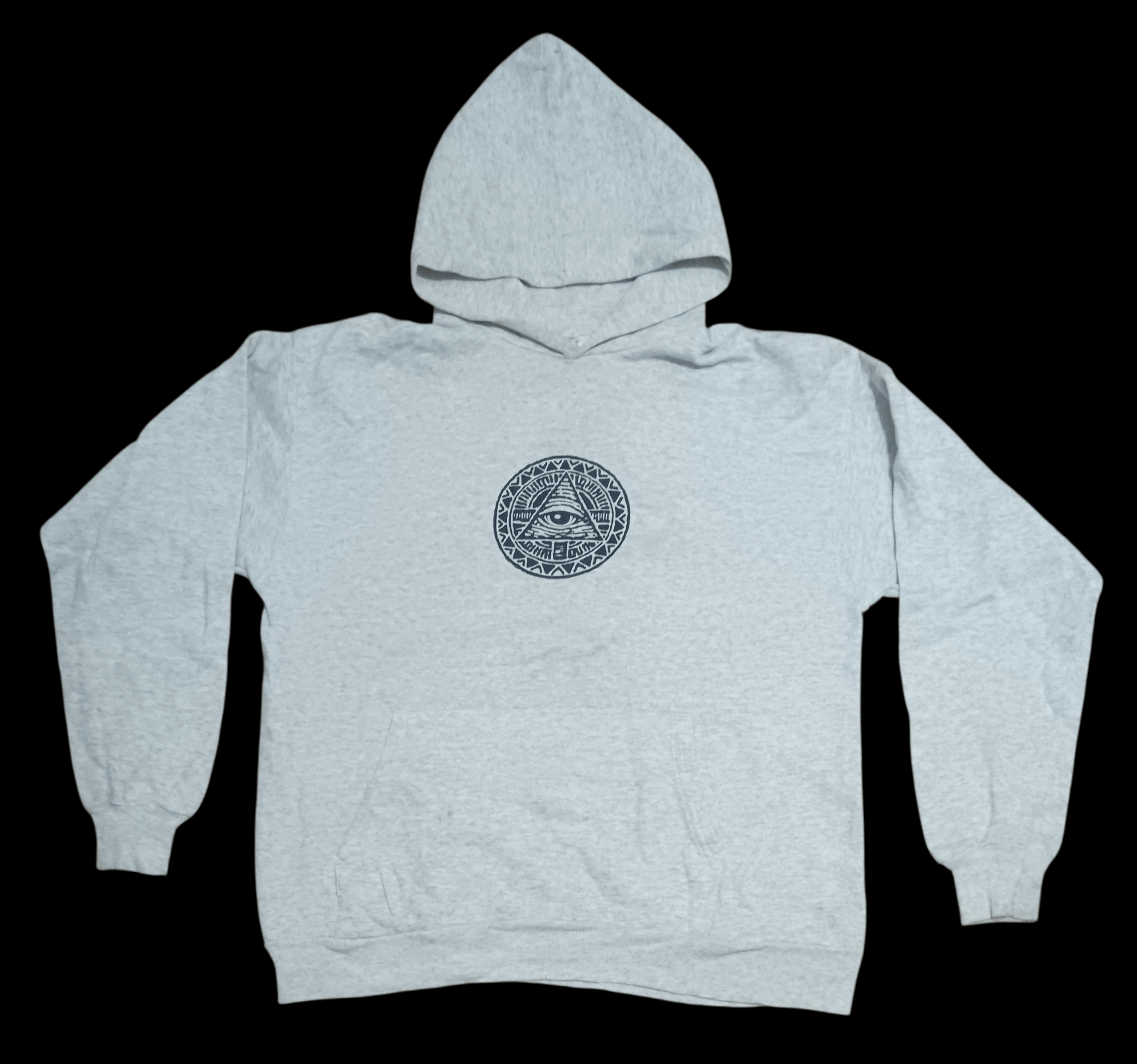 Cult Of Individuality VINTAGE 90S STREETWEAR EYE OF PROVIDENCE HOODIE Size US L / EU 52-54 / 3 - 1 Thumbnail