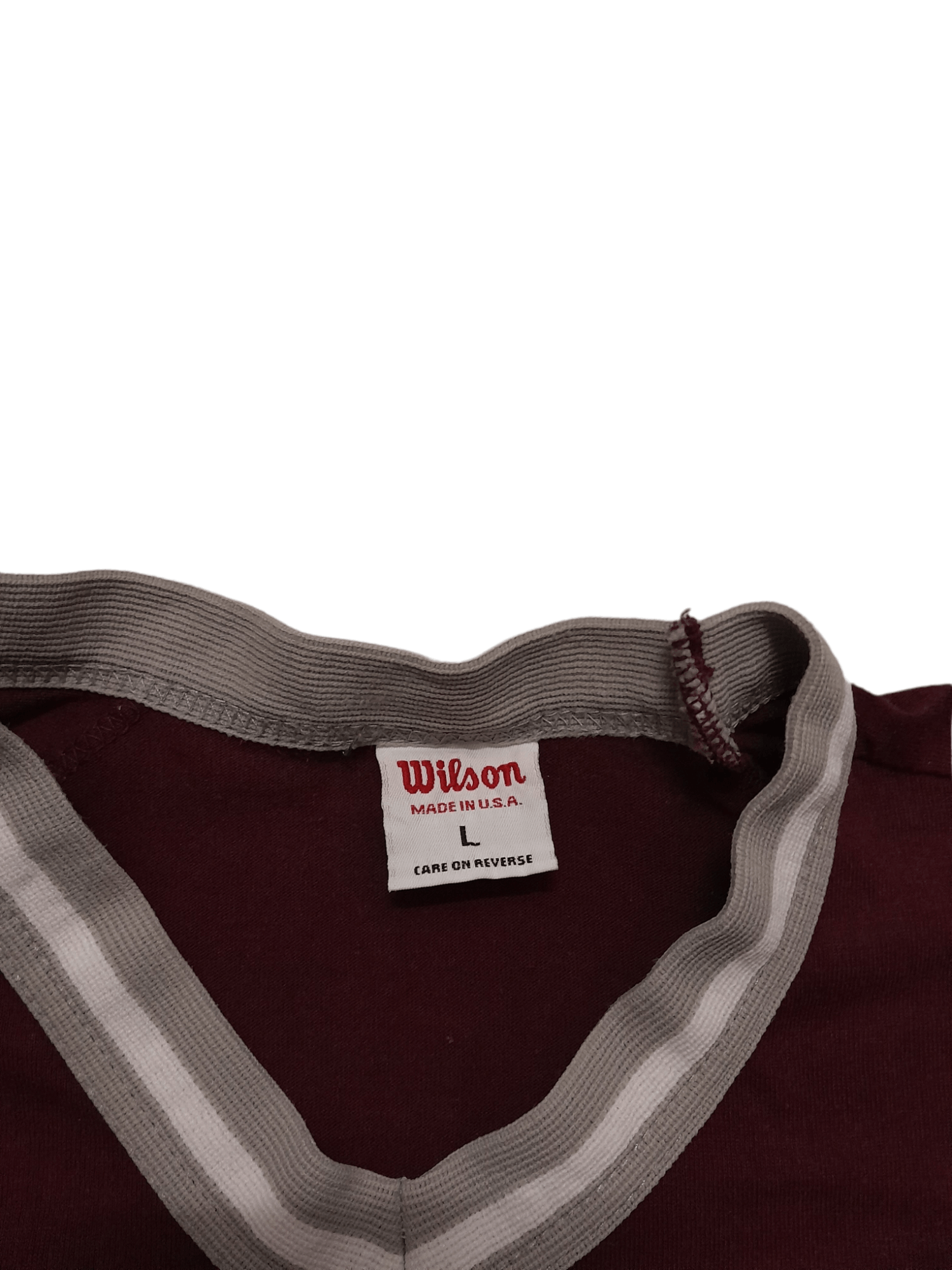 Japanese Brand × Vintage 80s WILSON Short Sleeve T-Shirt (S110) Size US L / EU 52-54 / 3 - 4 Thumbnail