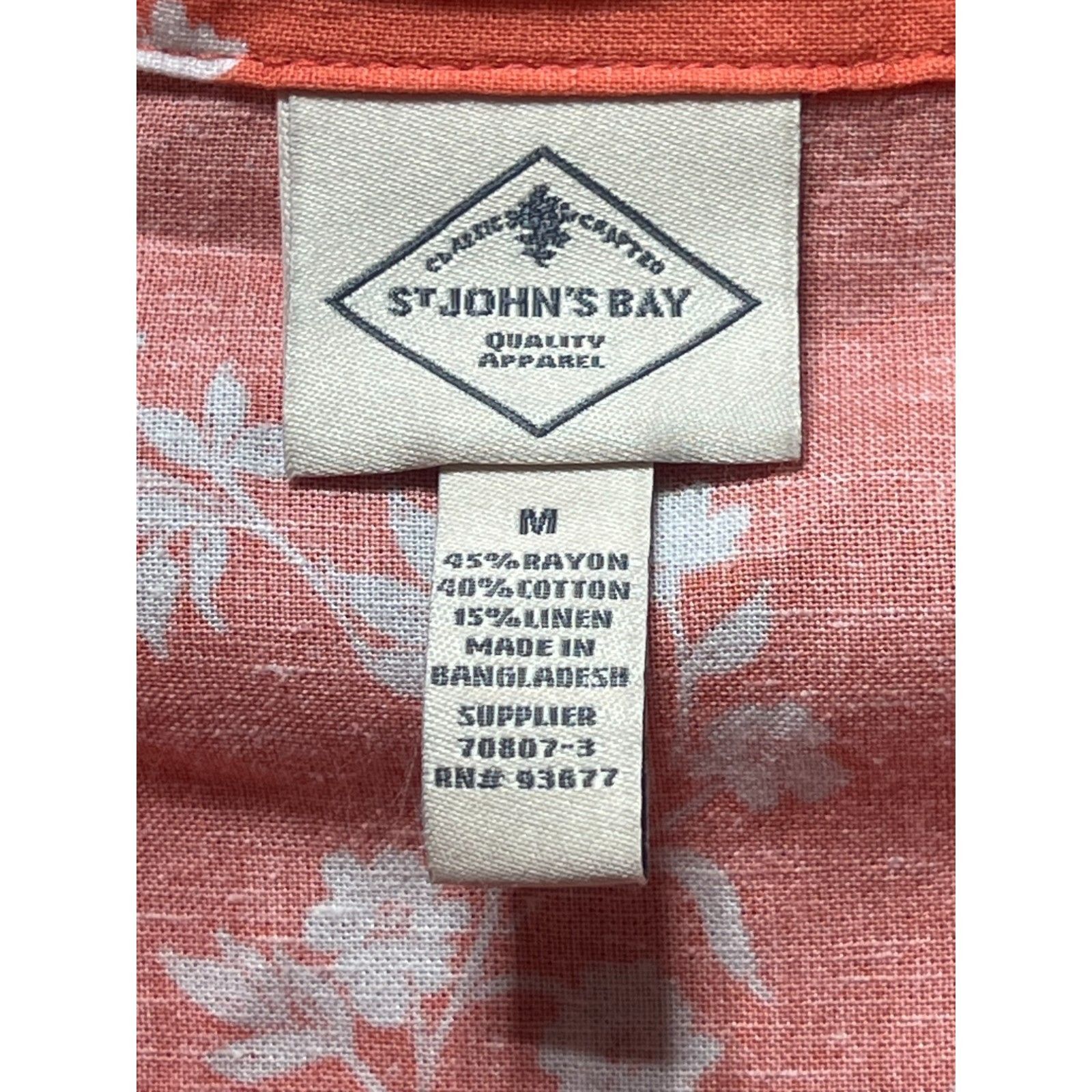 Other ST. John's Bay - Women's Loose Sleeveless Dress - Orange Flo Size M / US 6-8 / IT 42-44 - 9 Thumbnail