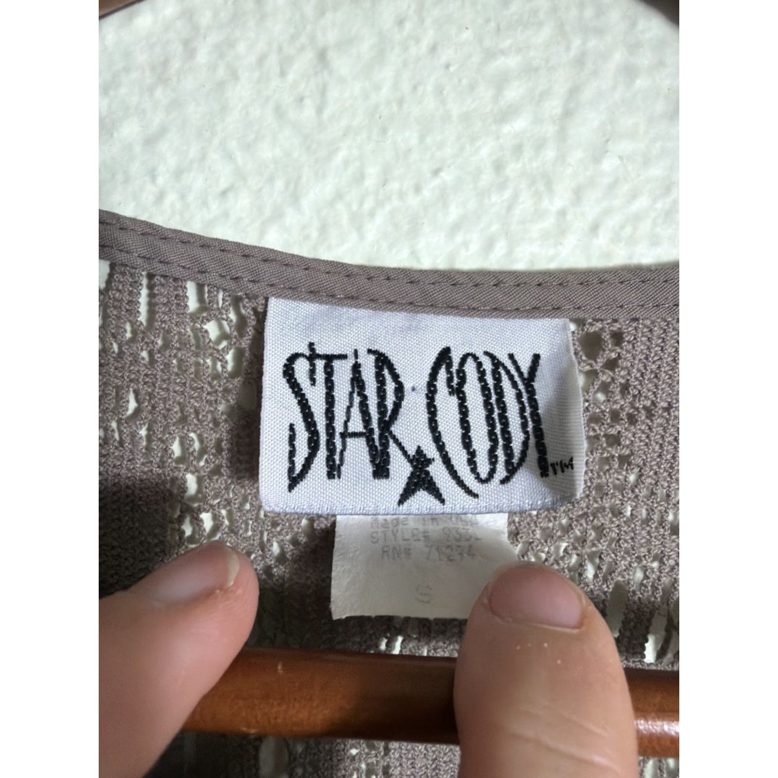 Vintage VINTAGE Star Cody Womens Cardigan Brown Lace Floral Cotton Nylon Small S Sweater Size S / US 4 / IT 40 - 7 Thumbnail