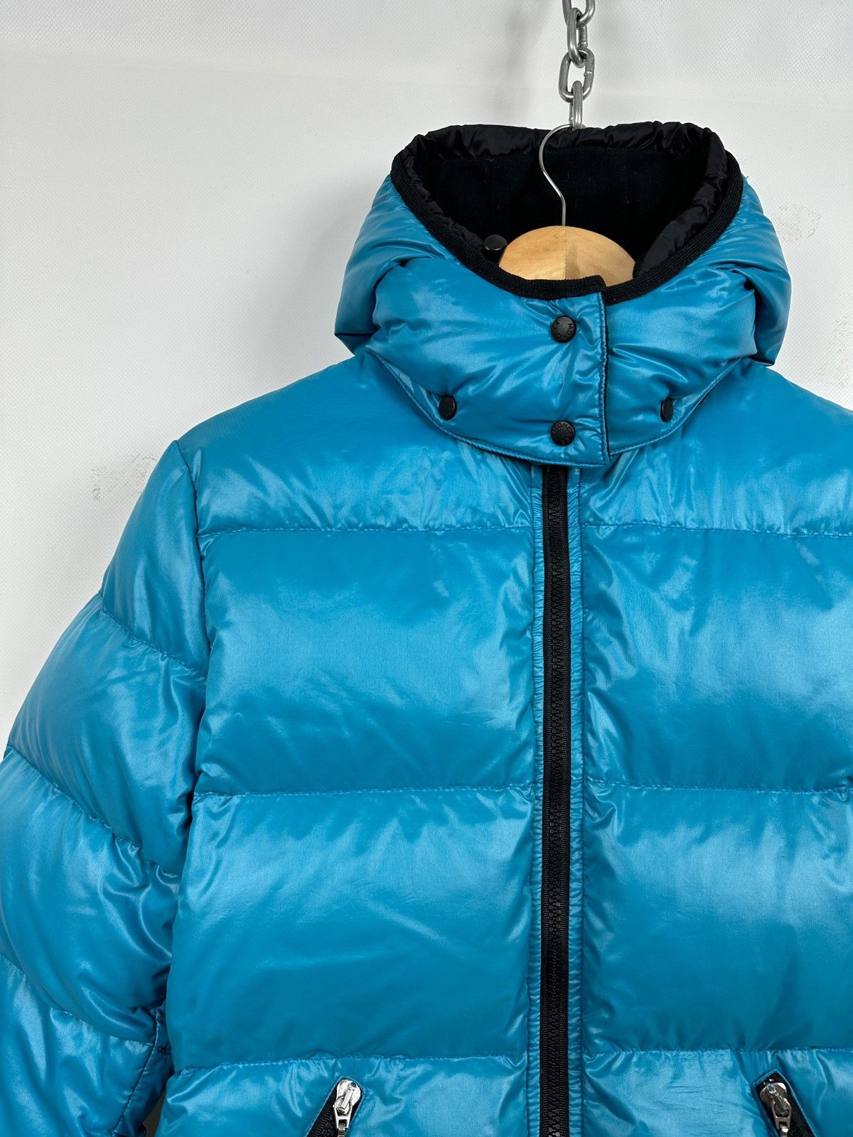 Moncler Moncler Badia Blue Hoodie Down Puffer Jacket Size M / US 6-8 / IT 42-44 - 6 Thumbnail