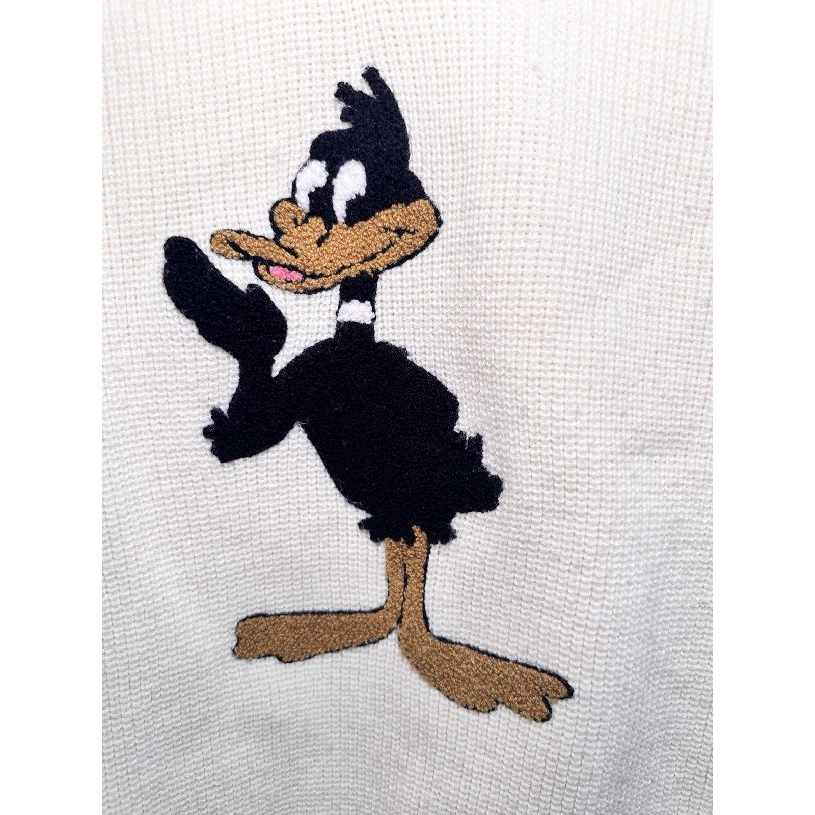 Vintage Vintage Daffy Duck Warner Brothers Sweater 1960s Cartoon Size S / US 4 / IT 40 - 5 Thumbnail
