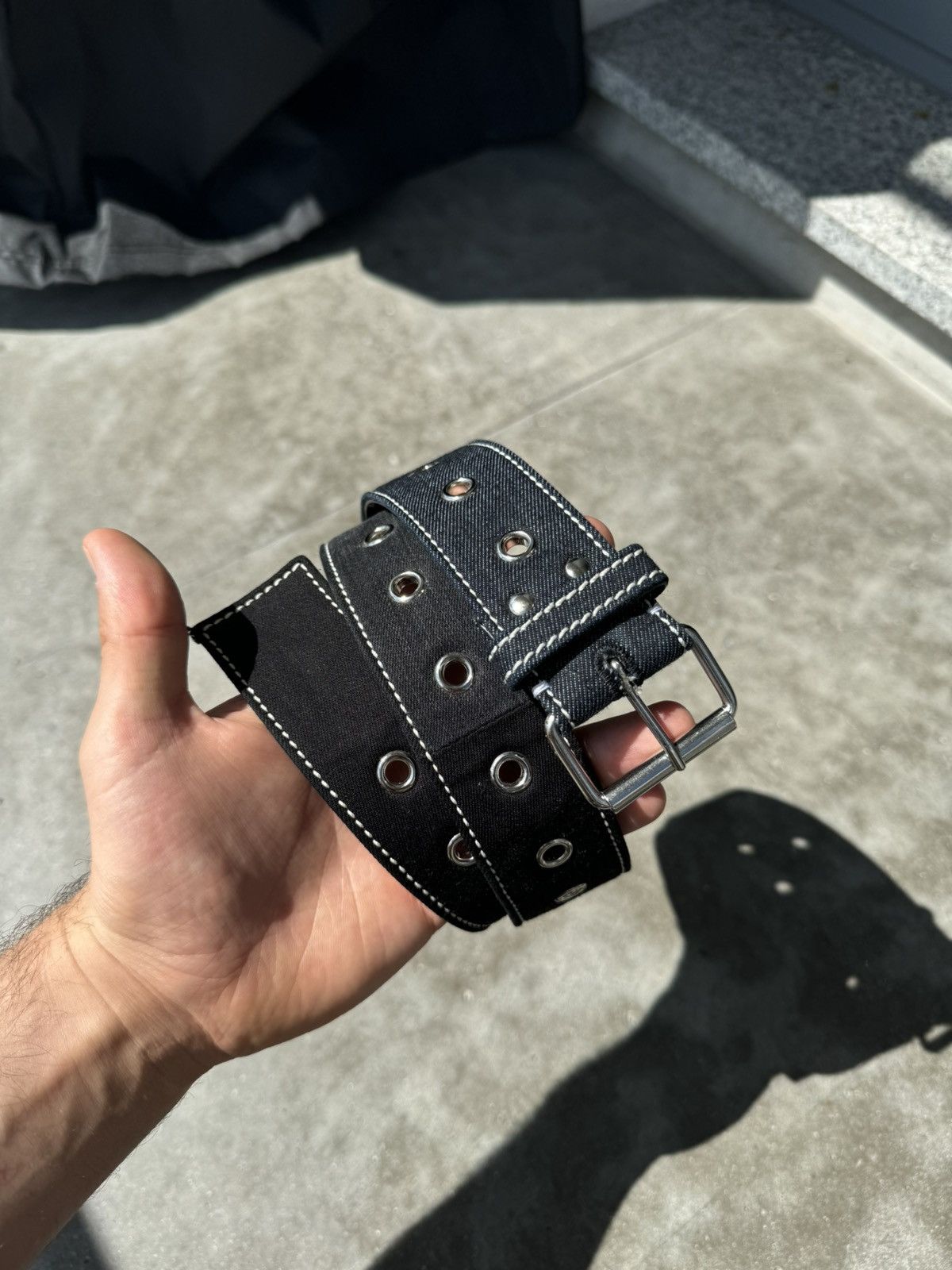 Acne Studios × Designer Acne studios denim belt super rare avant garde Size 30 - 2 Thumbnail