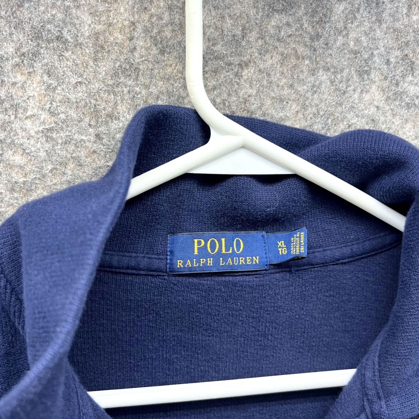 Polo Ralph Lauren Polo Ralph Lauren Sweater, Mens XL, Blue Navy Fleece Sweatshirt Pullover 1/4 Zip Pony Size US XL / EU 56 / 4 - 5 Thumbnail