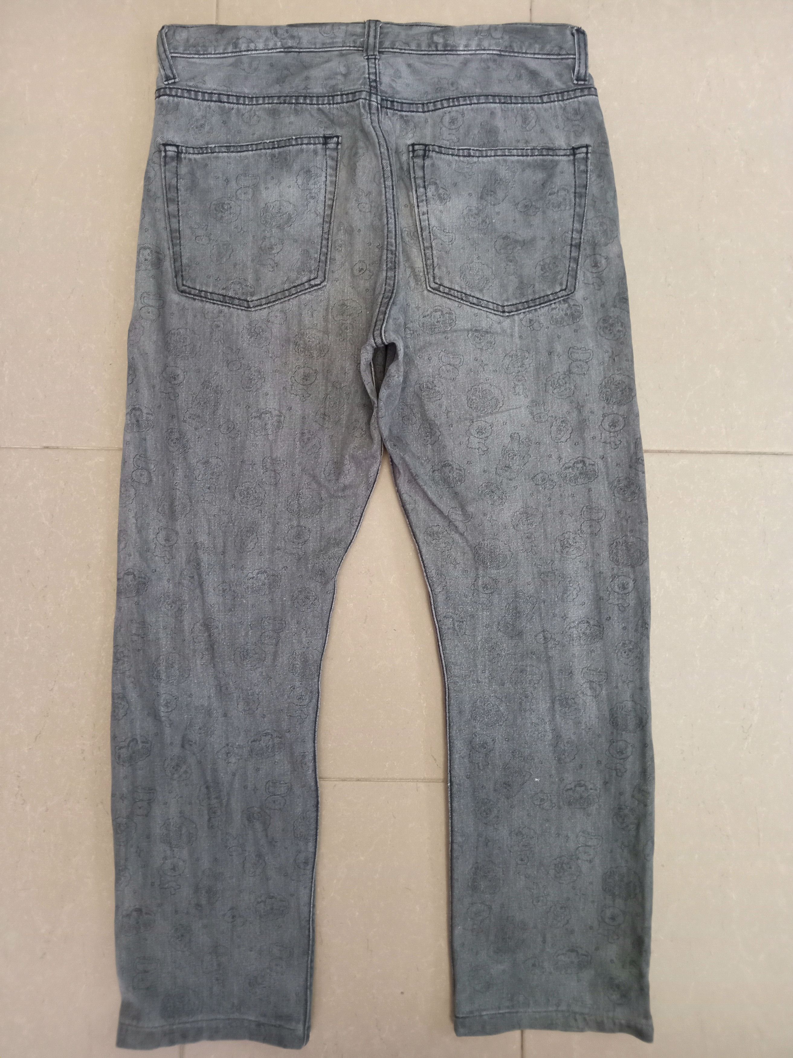 Issey Miyake × Japanese Brand × Ne-Net NE-NET x Suzuki Hiroyuki Japanese Printed Faded Jeans Size US 31 - 10 Thumbnail