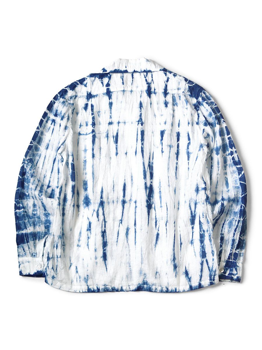 Kapital kapital French Linen Tokushima Dan Shibori Dyed Shirt Size US L / EU 52-54 / 3 - 3 Thumbnail
