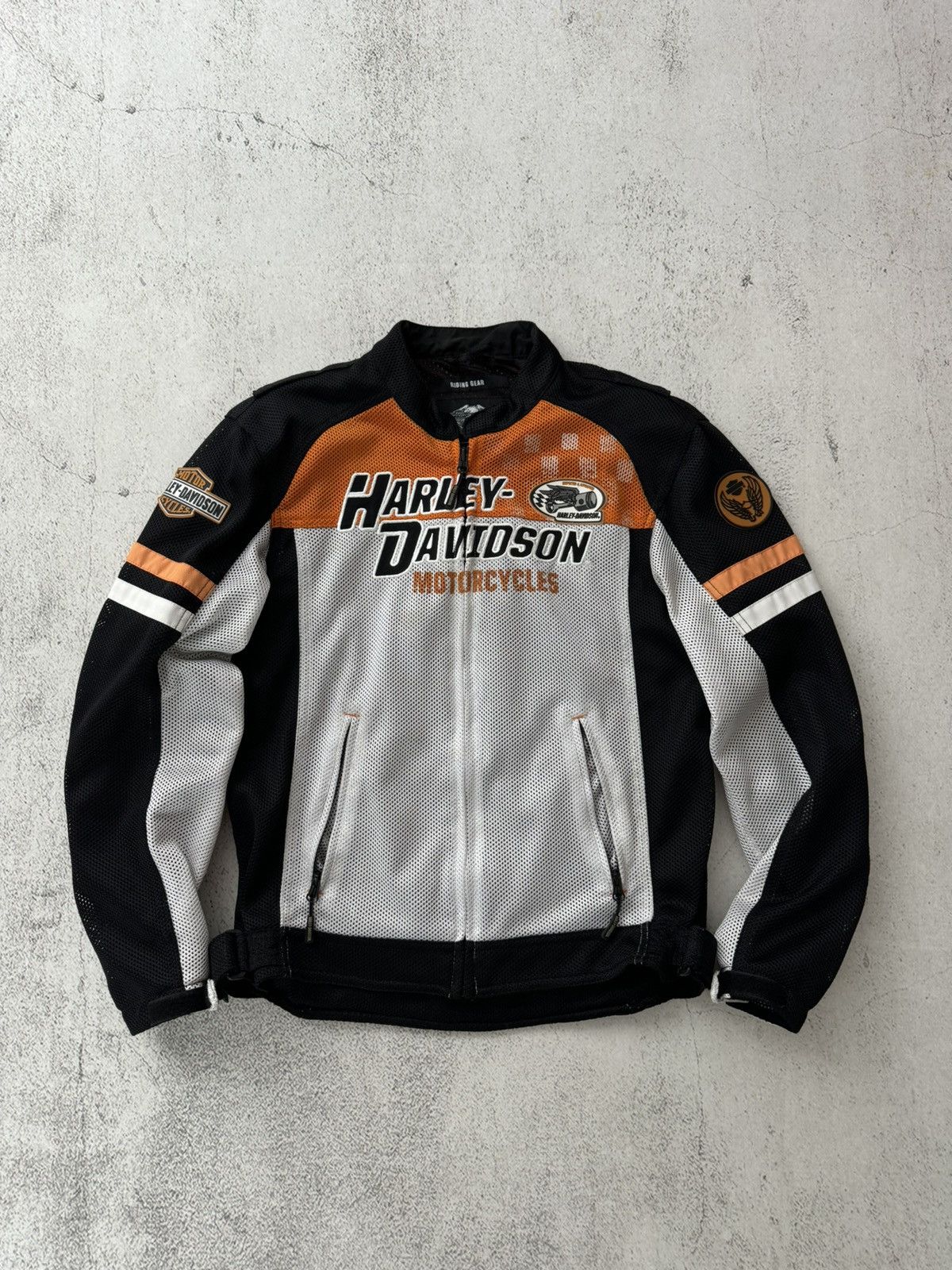 Harley Davidson × Marlboro Harley Davidson HD Vintage Riding Gear Bike Bomber Jacket Size US M / EU 48-50 / 2 - 8 Thumbnail