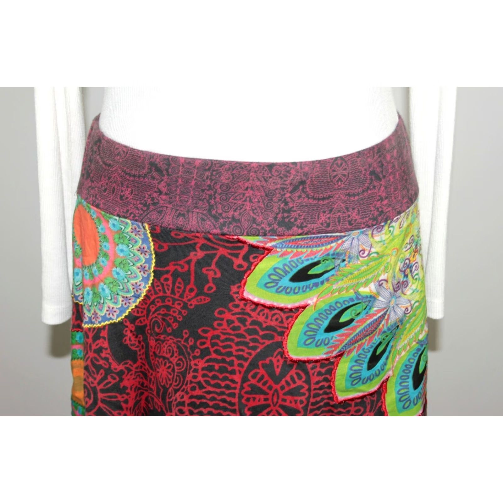 Desigual Desigual womens Skirt Size M Multicoloured Denim Size 32" / US 10 / IT 46 - 4 Thumbnail