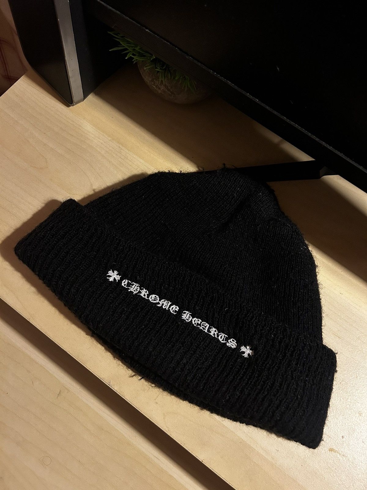 Chrome Hearts Chrome Hearts Black Beanie Size ONE SIZE - 1 Thumbnail