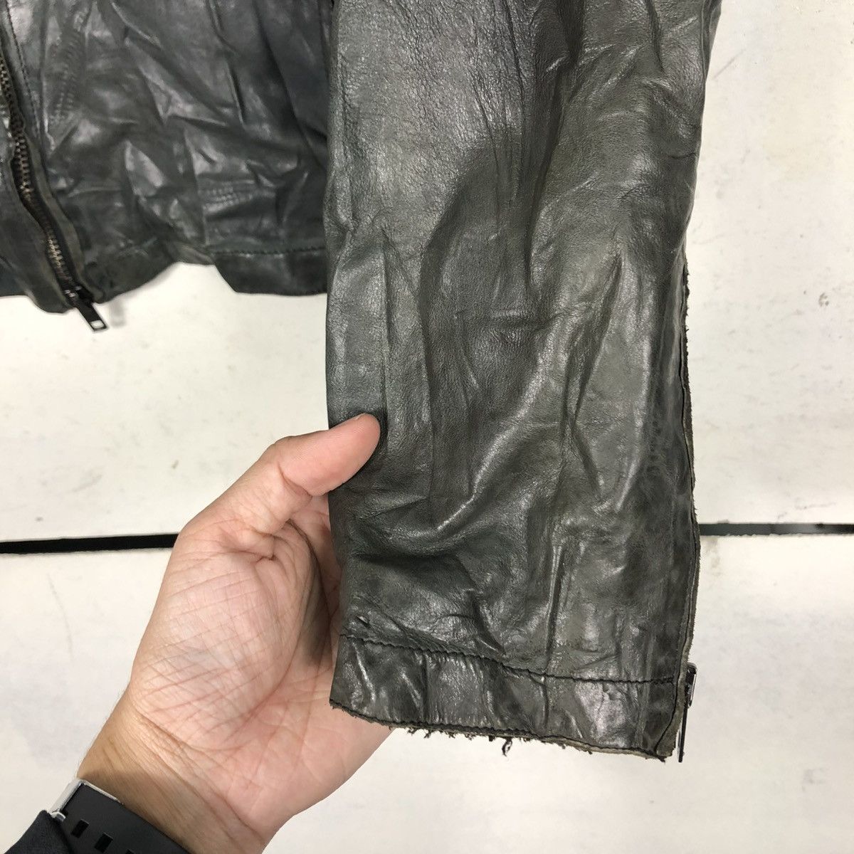Vera Pelle 🔥CROPPED LEATHER BIKER JACKET BONDAGE SALVATORE SANTORA Size US S / EU 44-46 / 1 - 13 Thumbnail