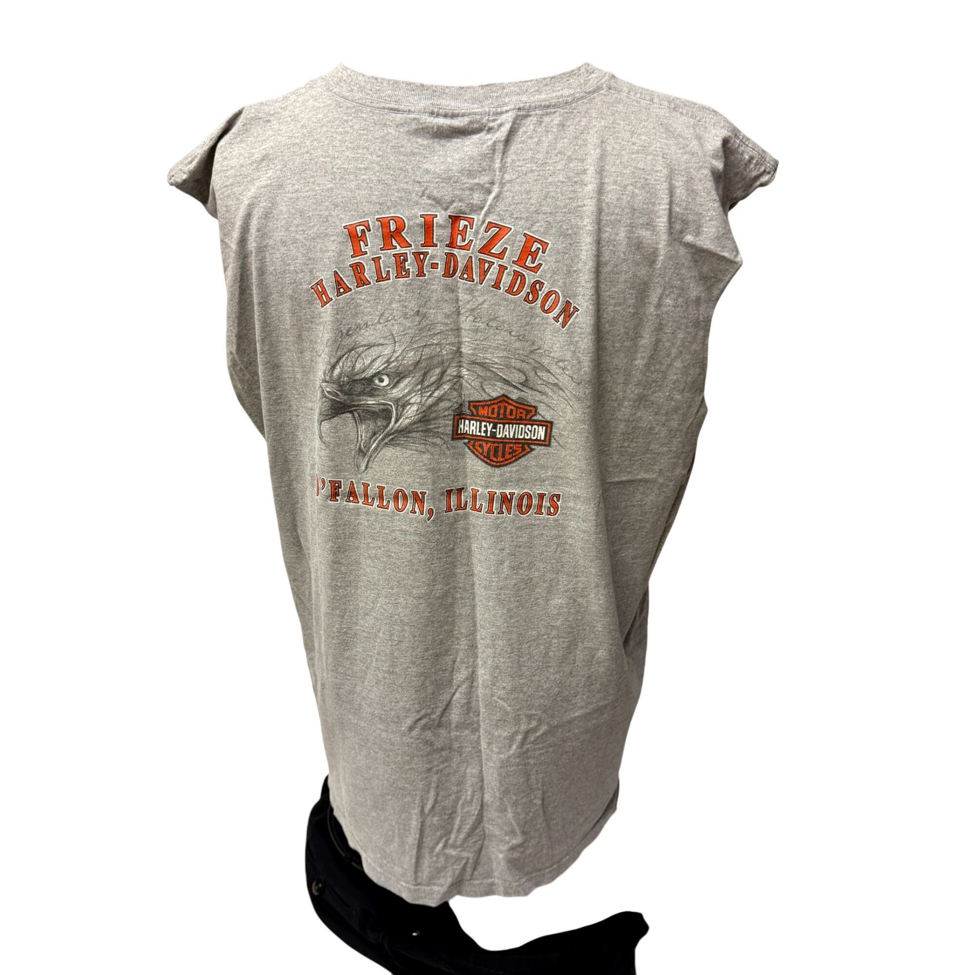 Harley Davidson Y2K HARLEY DAVIDSON Heather BIKER Tank Top SOARING EAGLE Size US XXL / EU 58 / 5 - 7 Thumbnail