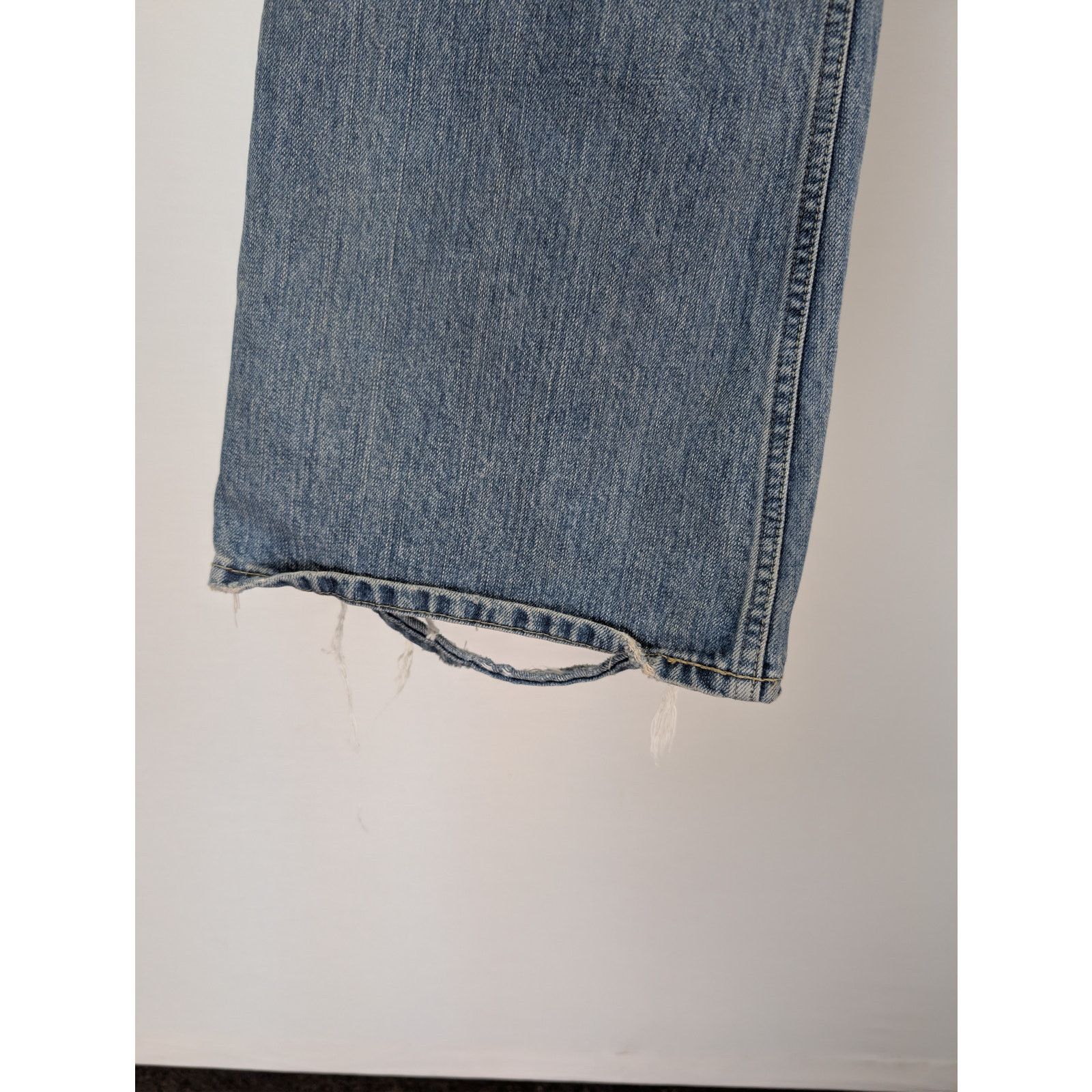 Balenciaga o1rshd1 Unisex Organic Selvedge Denim Flared Pants in Blue Size US 30 / EU 46 - 9 Thumbnail
