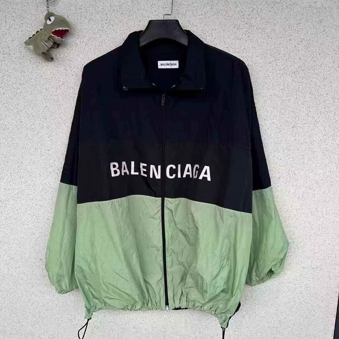 Balenciaga Balenciaga Black Green Windbreaker Size S / US 4 / IT 40 - 1 Thumbnail