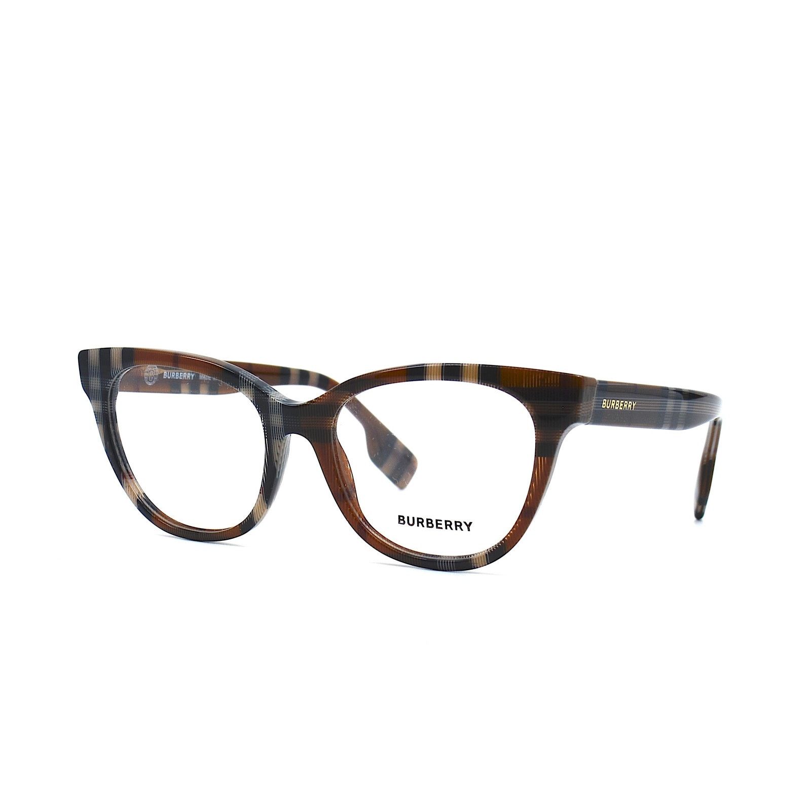 Burberry NEW BURBERRY BE2375 3966 CHECK BROWN EYEGLASSES FRAME Size ONE SIZE - 4 Thumbnail