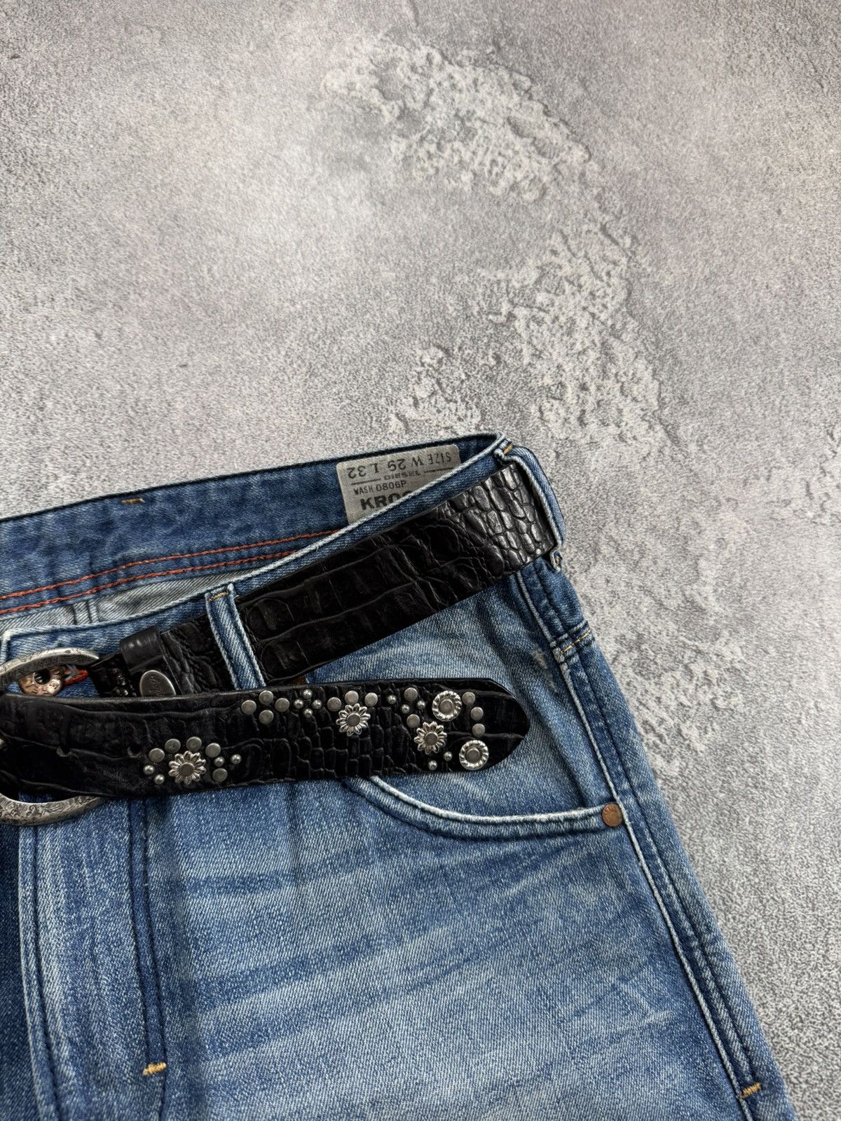 Replay Replay Avantgarde leather belt biker punk gothic L.G.B. Y2K Size ONE SIZE - 3 Thumbnail