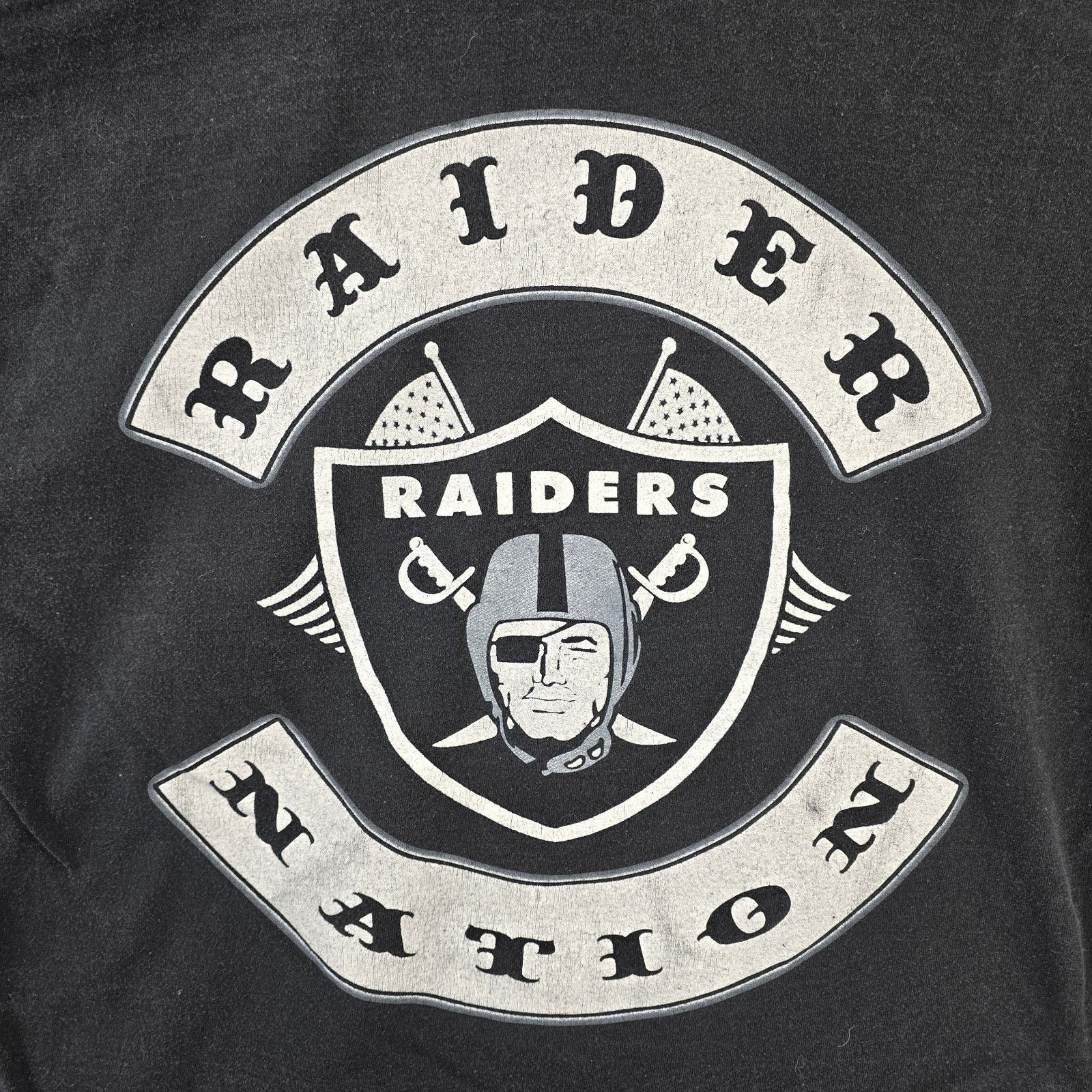 Alstyle Oakland Raiders Double Sided Shirt Mens Medium Raider Nation Size US M / EU 48-50 / 2 - 5 Thumbnail
