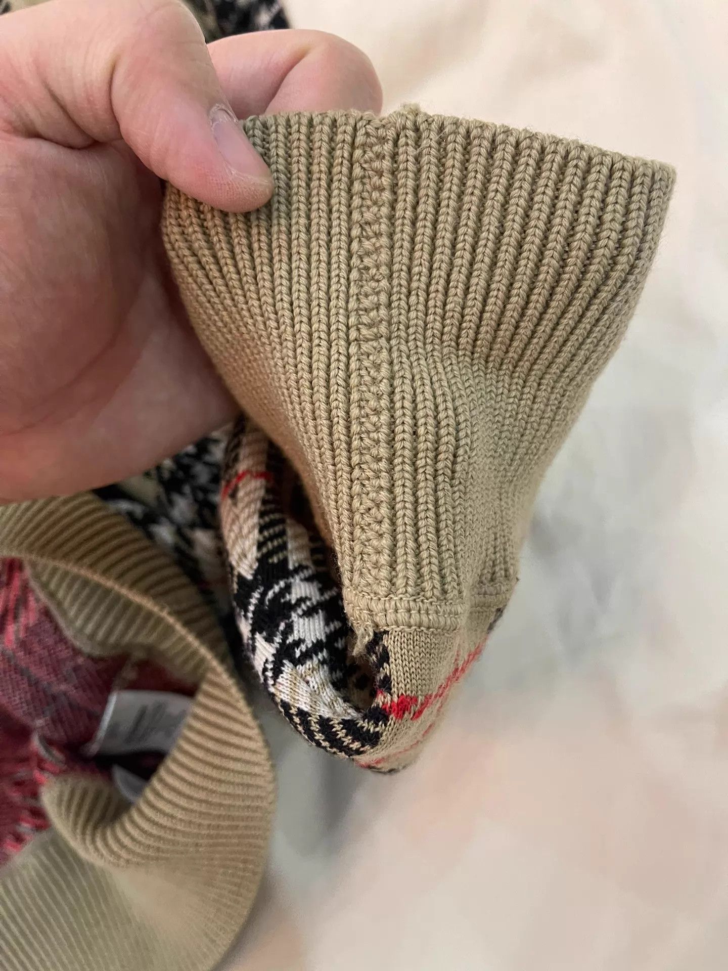 Burberry Burberry Classic Check Wool Sweater XL Unwashed & Authentic Size XL / US 12-14 / IT 48-50 - 6 Thumbnail