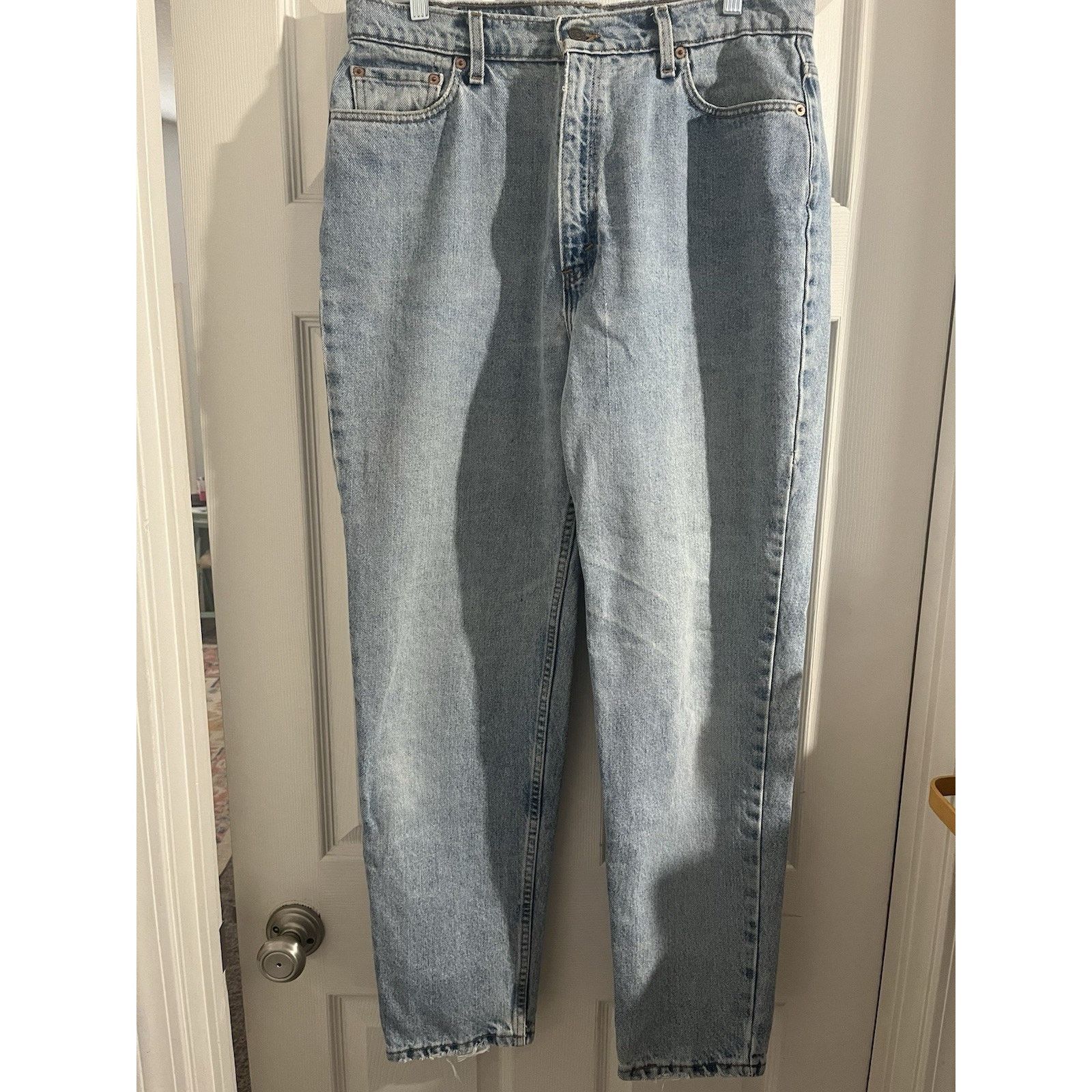 Levi's Vtg Levis 521 Tapered Fit Tapered Leg Sz 16 90s Made in USA Size 38" / US 16 / IT 52 - 1 Thumbnail