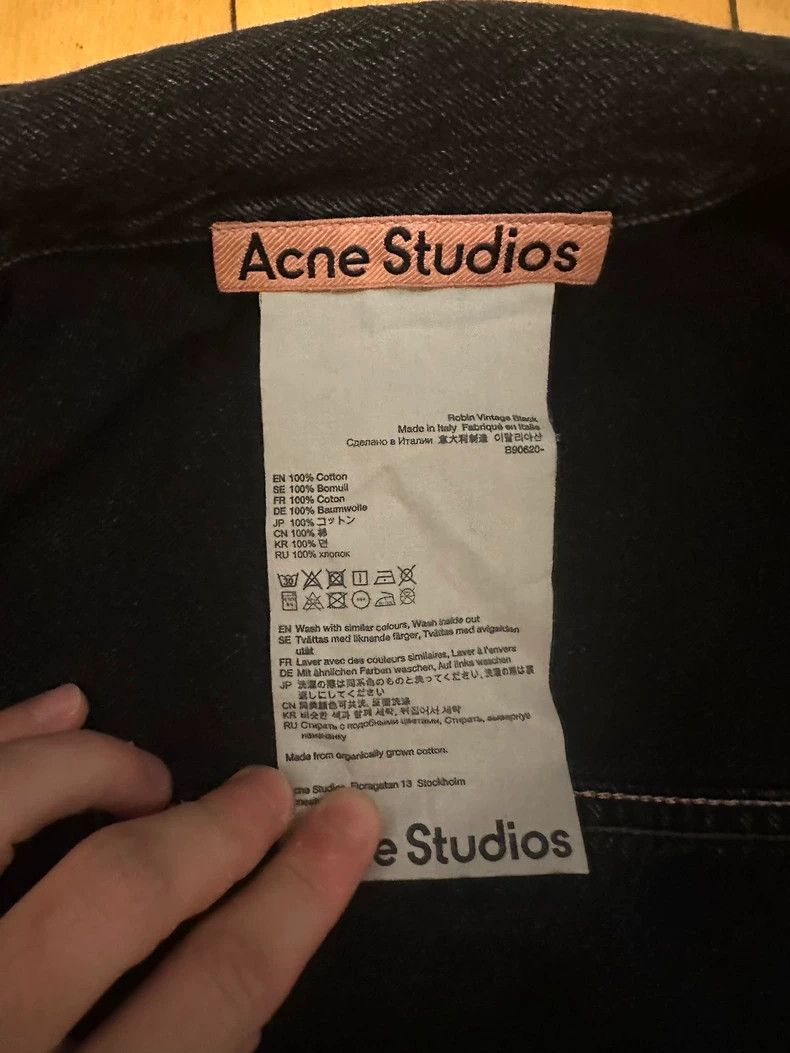 Acne Studios acne studios Washed black denim jacket 2502-Nextarrow Size US M / EU 48-50 / 2 - 5 Thumbnail