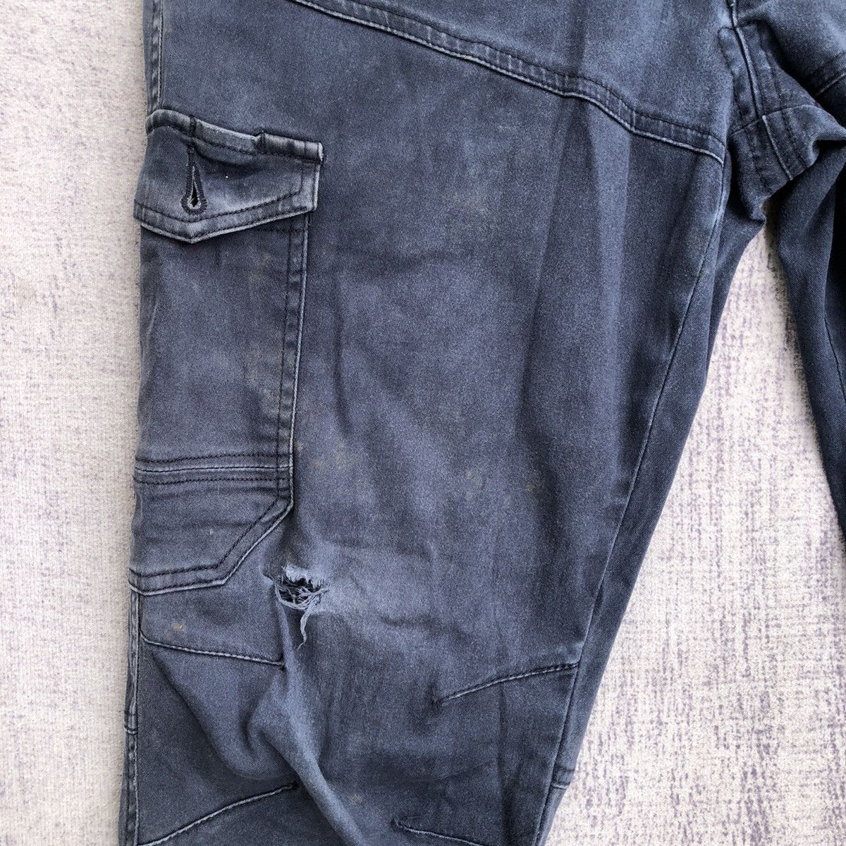 20471120 Japanesebrand Faded cargo pants multipocket tactical utility Size US 31 - 4 Thumbnail