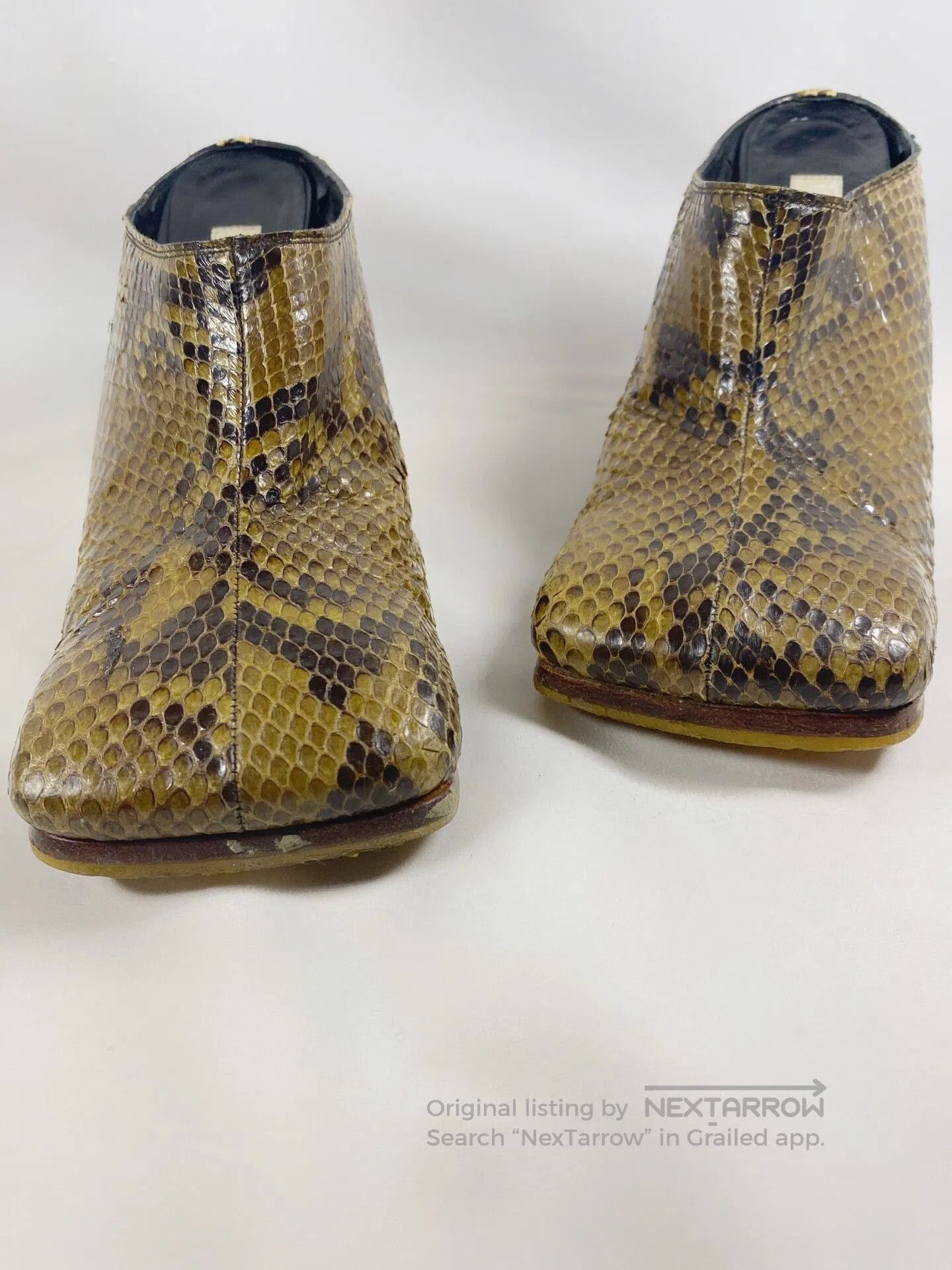 Other Koji Kuga Snakeskin Slipper Boots. Size US 6 / IT 36 - 3 Thumbnail