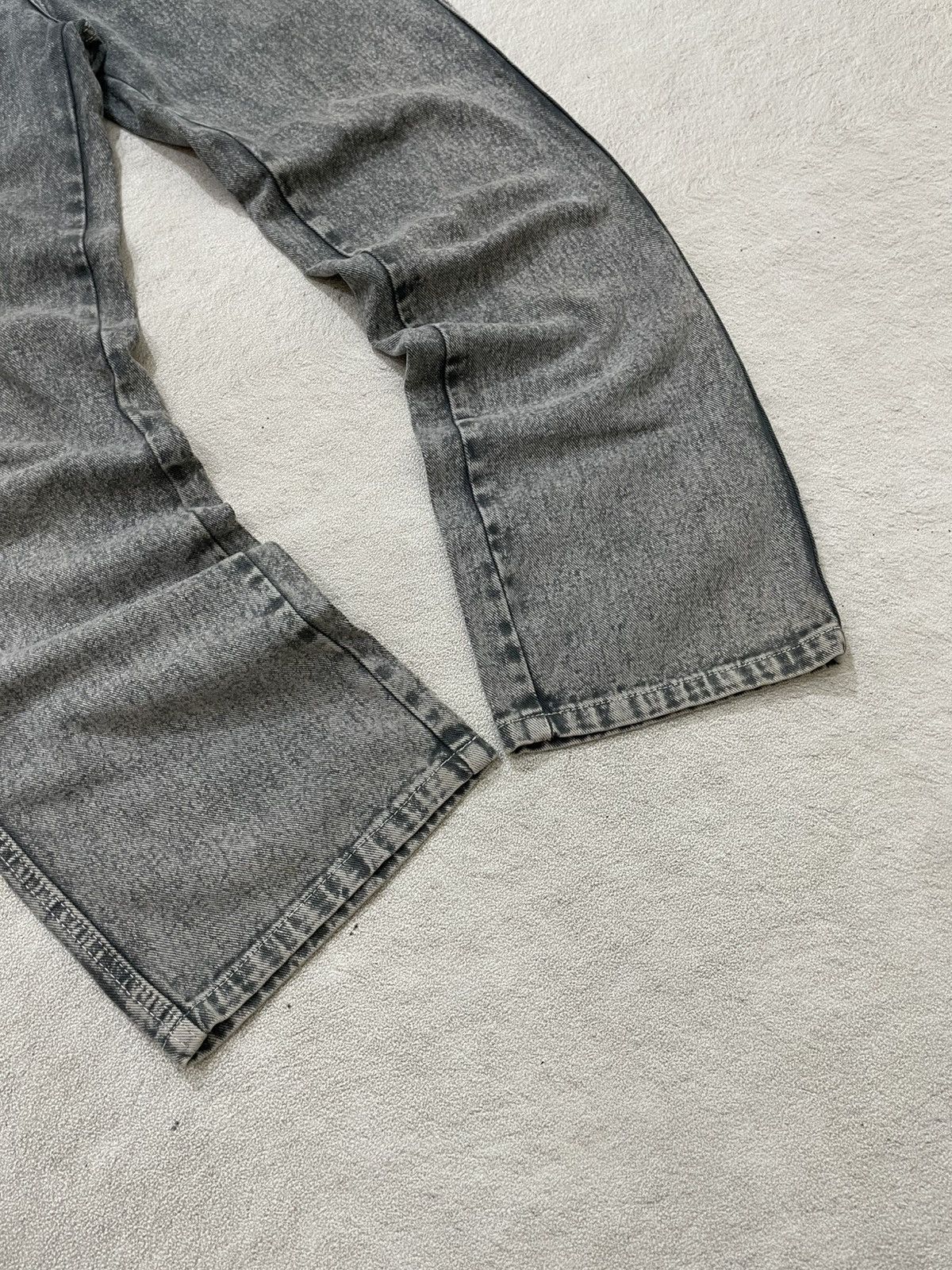 If Six Was Nine 2000s Japanese Denim Studed Independent Wash Grey Y2K LGB Size US 28 / EU 44 - 4 Thumbnail