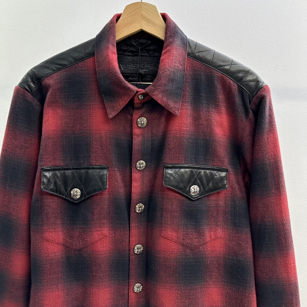 Chrome Hearts Chrome Hearts Leather Padded Lined Flannel Size US XL / EU 56 / 4 - 2 Thumbnail