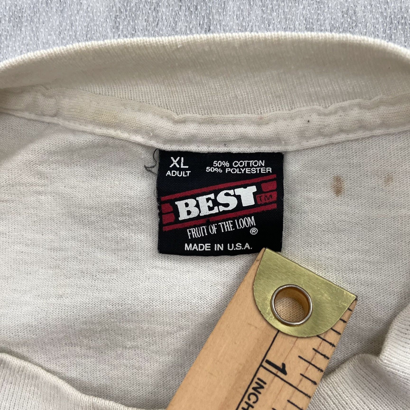 Fruit Of The Loom VINTAGE Fruit of the Loom Hillsboro Cross Country Invitational T-Shirt Adult XL White White Graphic Tee Mens XL Florida Theme 70s-90s Style Size US XL / EU 56 / 4 - 6 Thumbnail