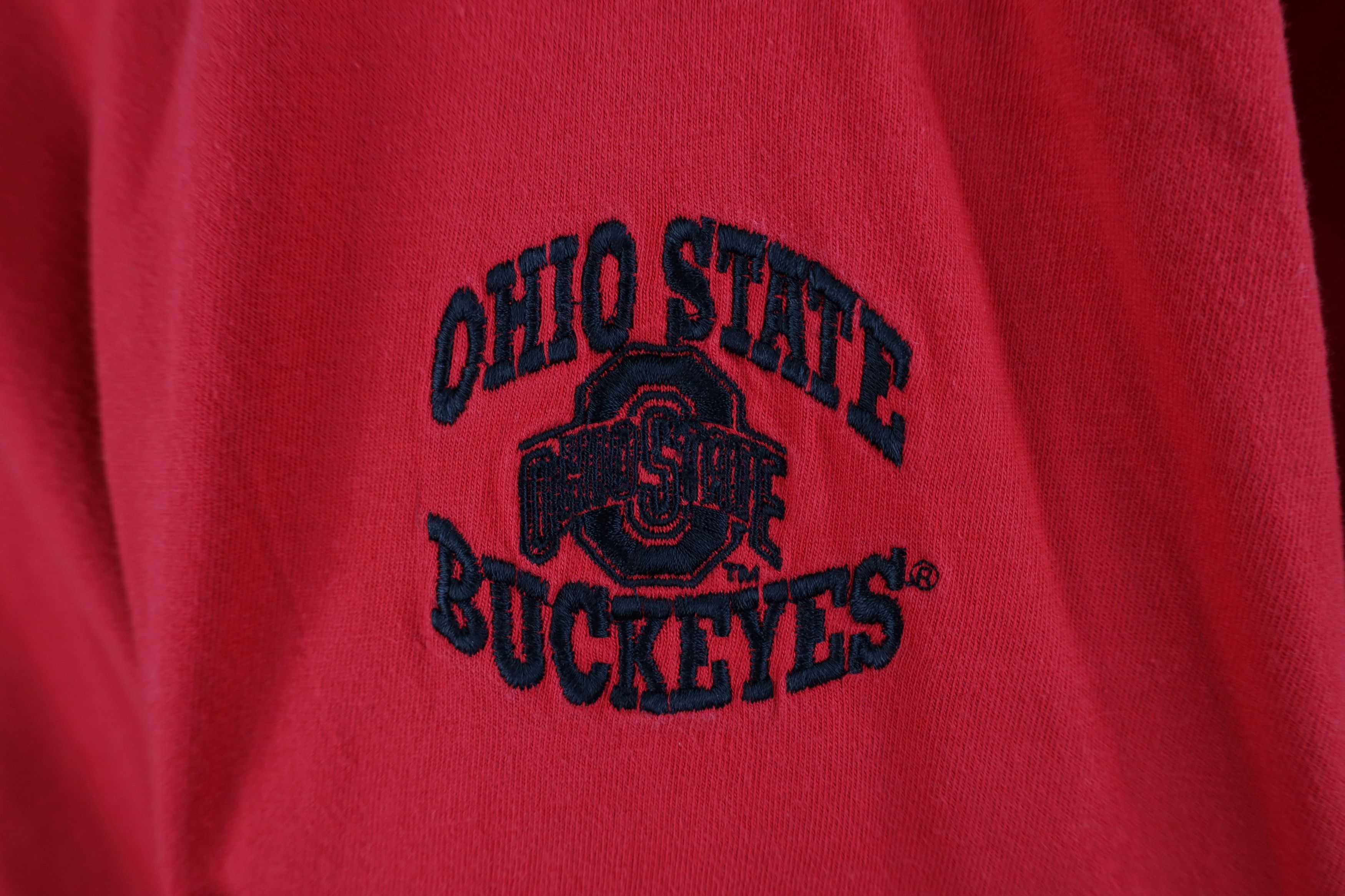 Vintage Vintage 90s Ohio State University Football Jersey T-Shirt Size US XL / EU 56 / 4 - 4 Thumbnail