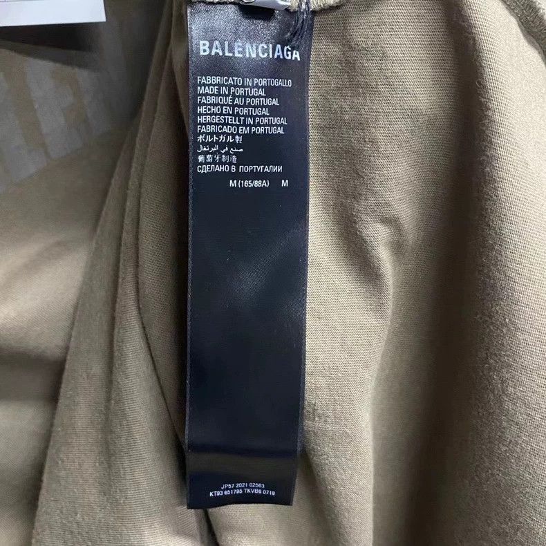 Balenciaga Balenciaga Logo Short Sleeve T-Shirt in Gray-2506 Size US M / EU 48-50 / 2 - 5 Thumbnail