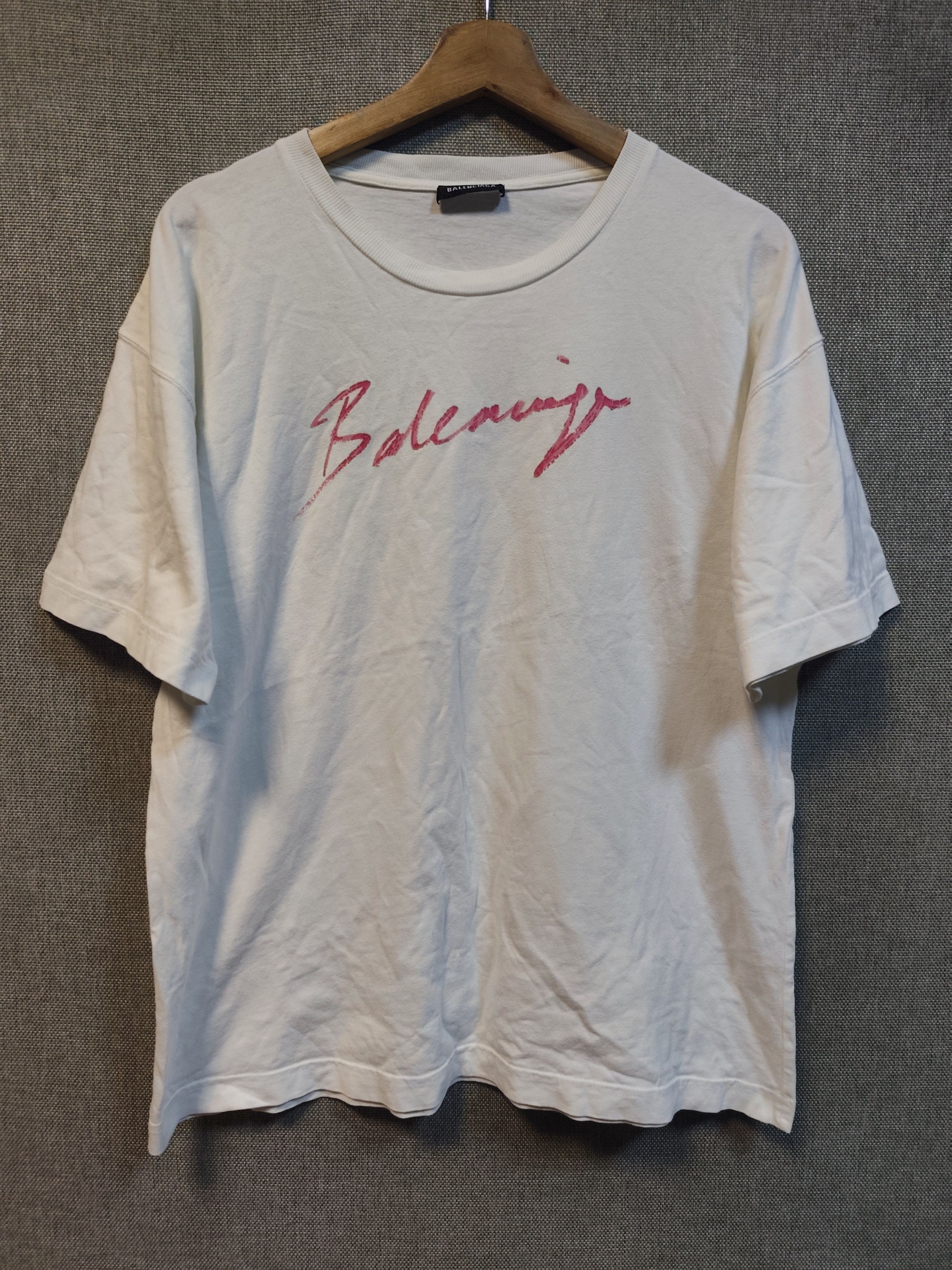Balenciaga Balenciaga Lipstick Tee Size US L / EU 52-54 / 3 - 1 Thumbnail