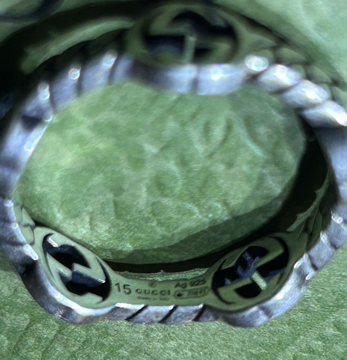 Gucci Gucci Interlocking G Ring Silver 925 Semi Shiny Size ONE SIZE - 4 Thumbnail