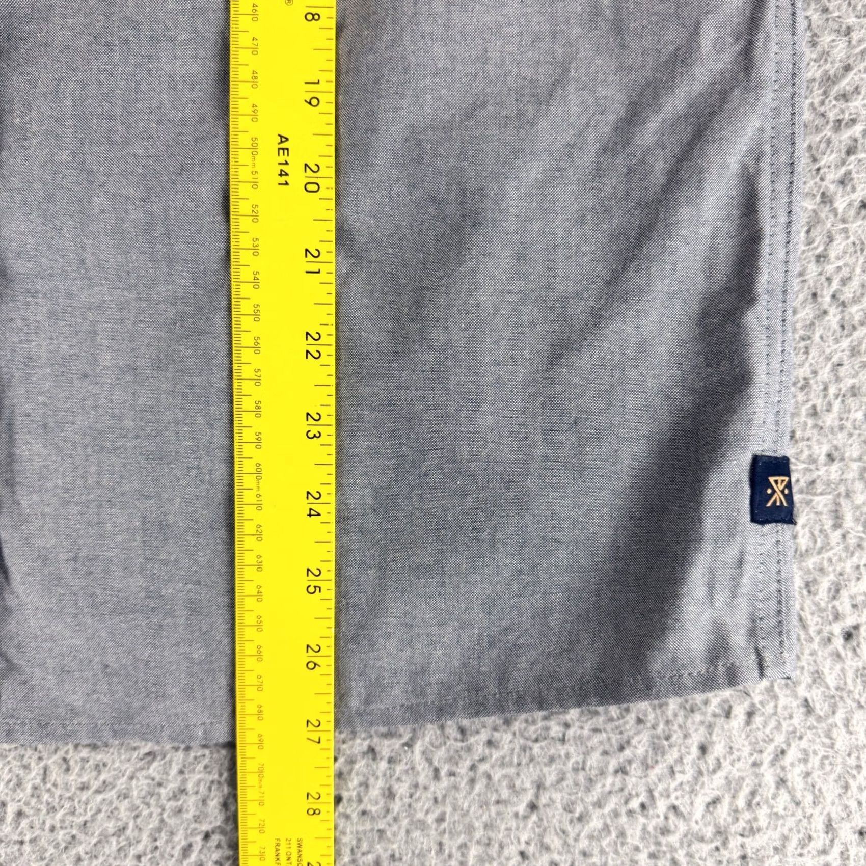 Roark Roark Button-Down Shirt Mens M Grey Organic Cotton Classic Fit Long Sleeve Shirt Men Casual Workwear Preppy Vintage: No Size US M / EU 48-50 / 2 - 6 Thumbnail