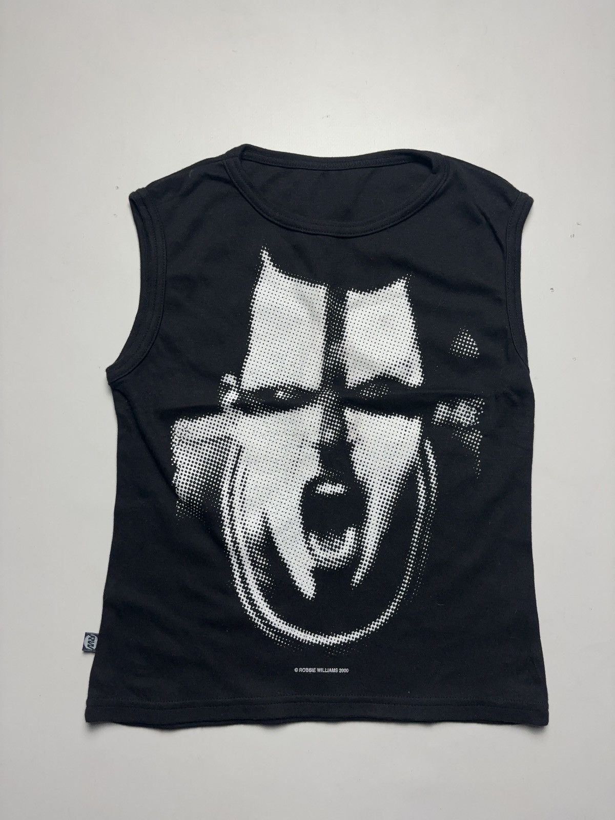 Vintage Vintage 2000 merch printed face tank top Size S / US 4 / IT 40 - 1 Thumbnail