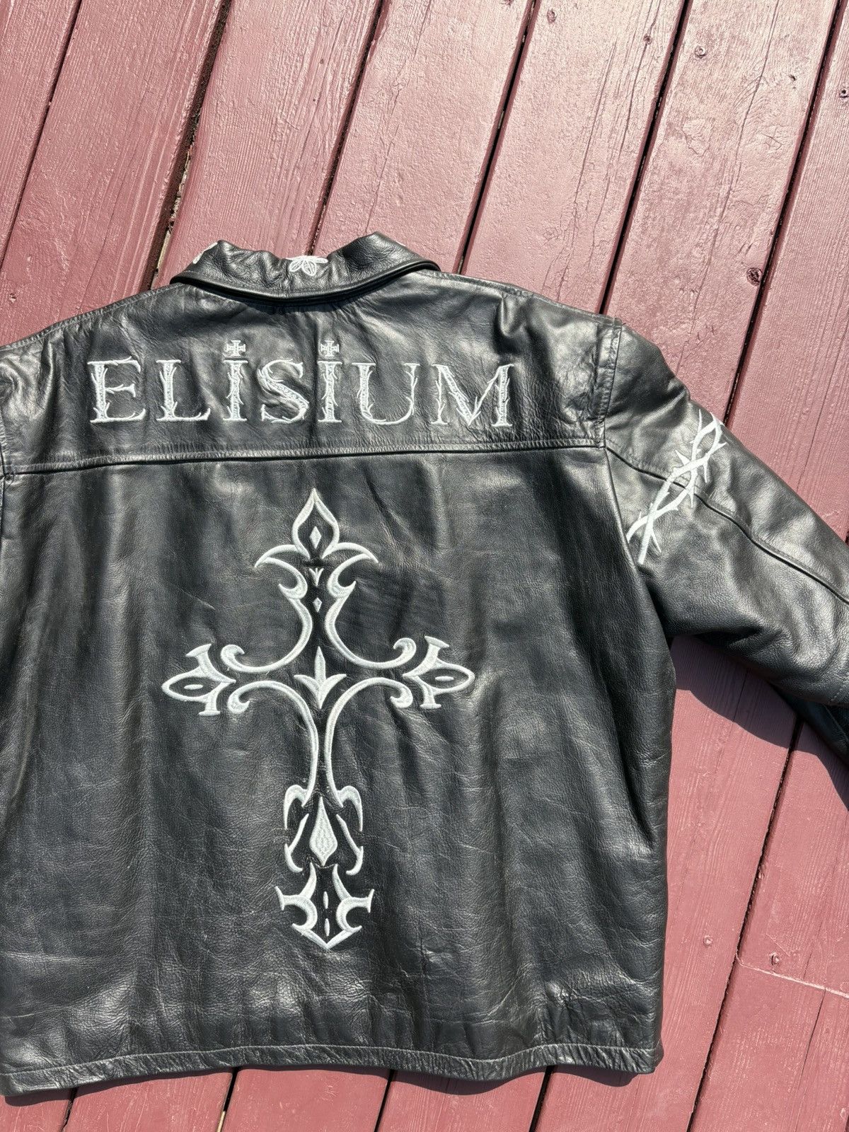 Other Opus 1 LambSkin Leather Jacket, Black and White, Elisium Size US XL / EU 56 / 4 - 6 Thumbnail
