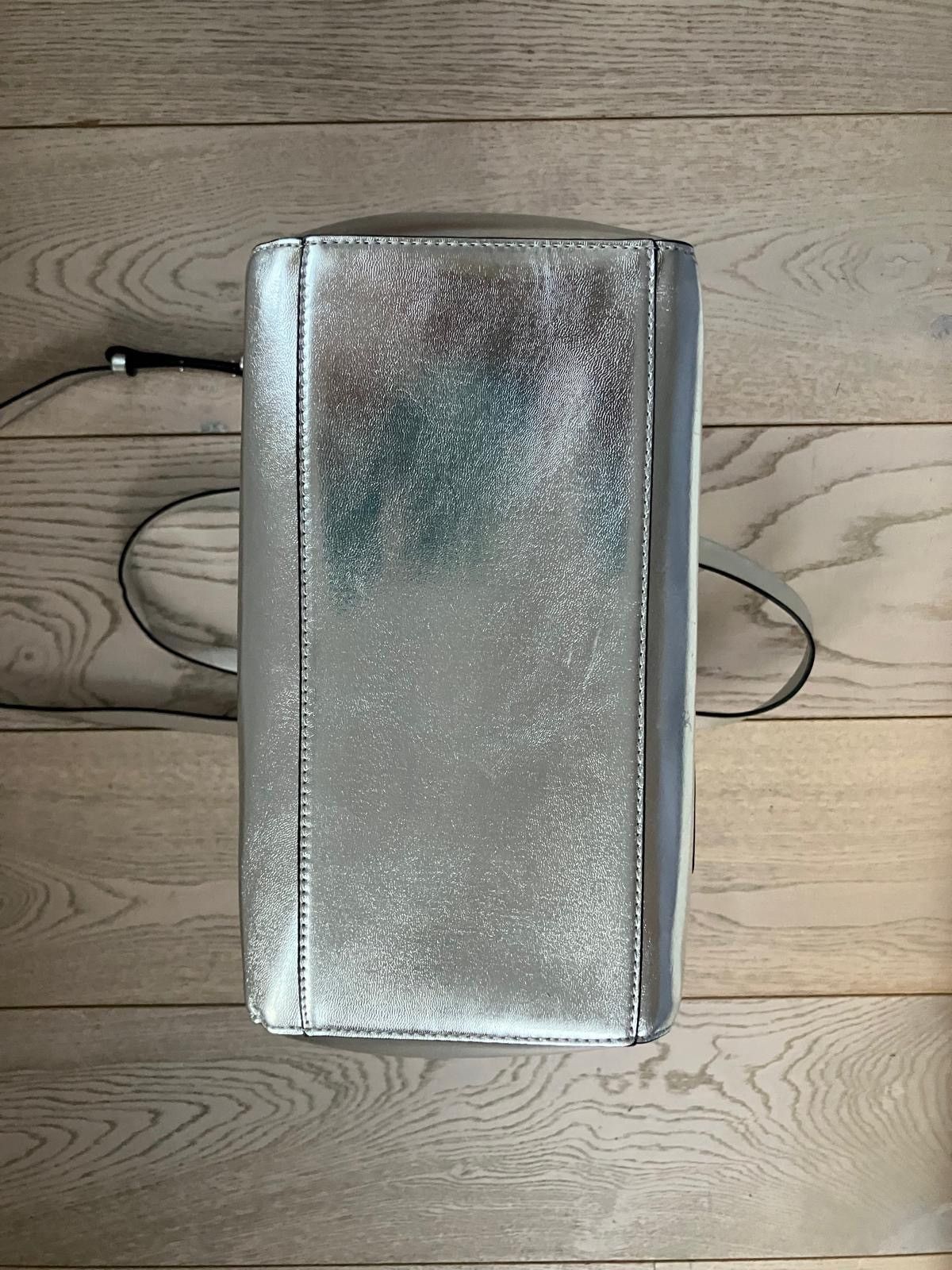 French Connection FRENCH CONNECTION Metallic Silver Tote Bag Size ONE SIZE - 3 Thumbnail