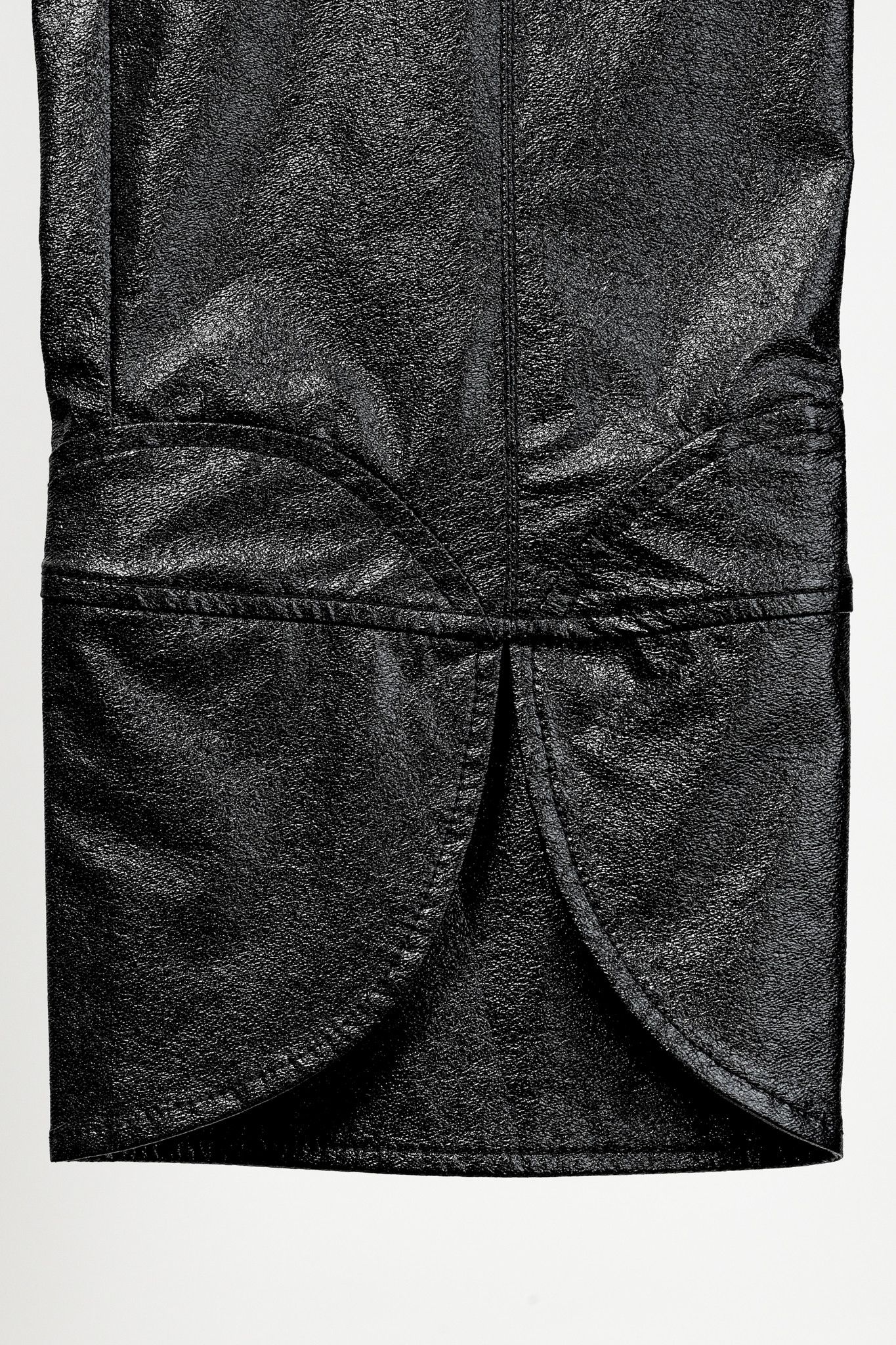 Courreges Courreges Black Shiny Crinkle Cuff Pants Size 25" / US 0 / IT 36 - 7 Thumbnail