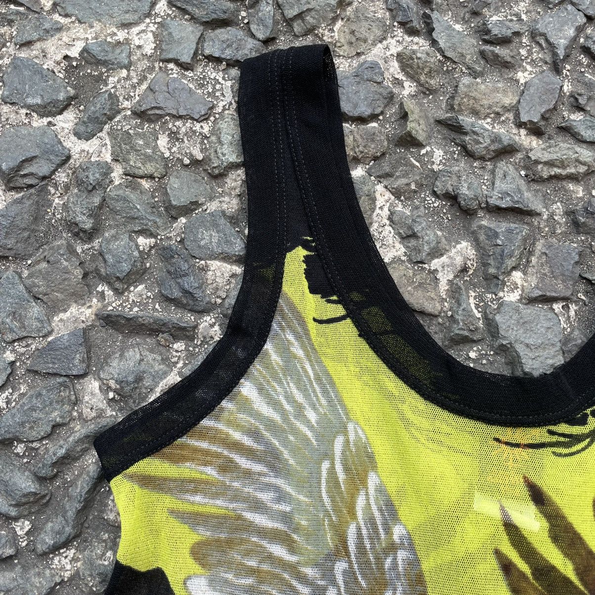 Jean Paul Gaultier JEAN PAUL GAULTIER SOLEIL EAGLE HAWK MESH TANK TOP Size L / US 10 / IT 46 - 2 Thumbnail