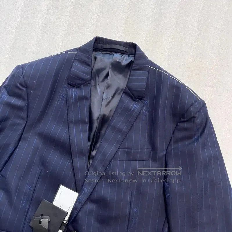 Versace Versace Men's Navy Wool Long Sleeve Jacket . Size US M / EU 48-50 / 2 - 2 Thumbnail