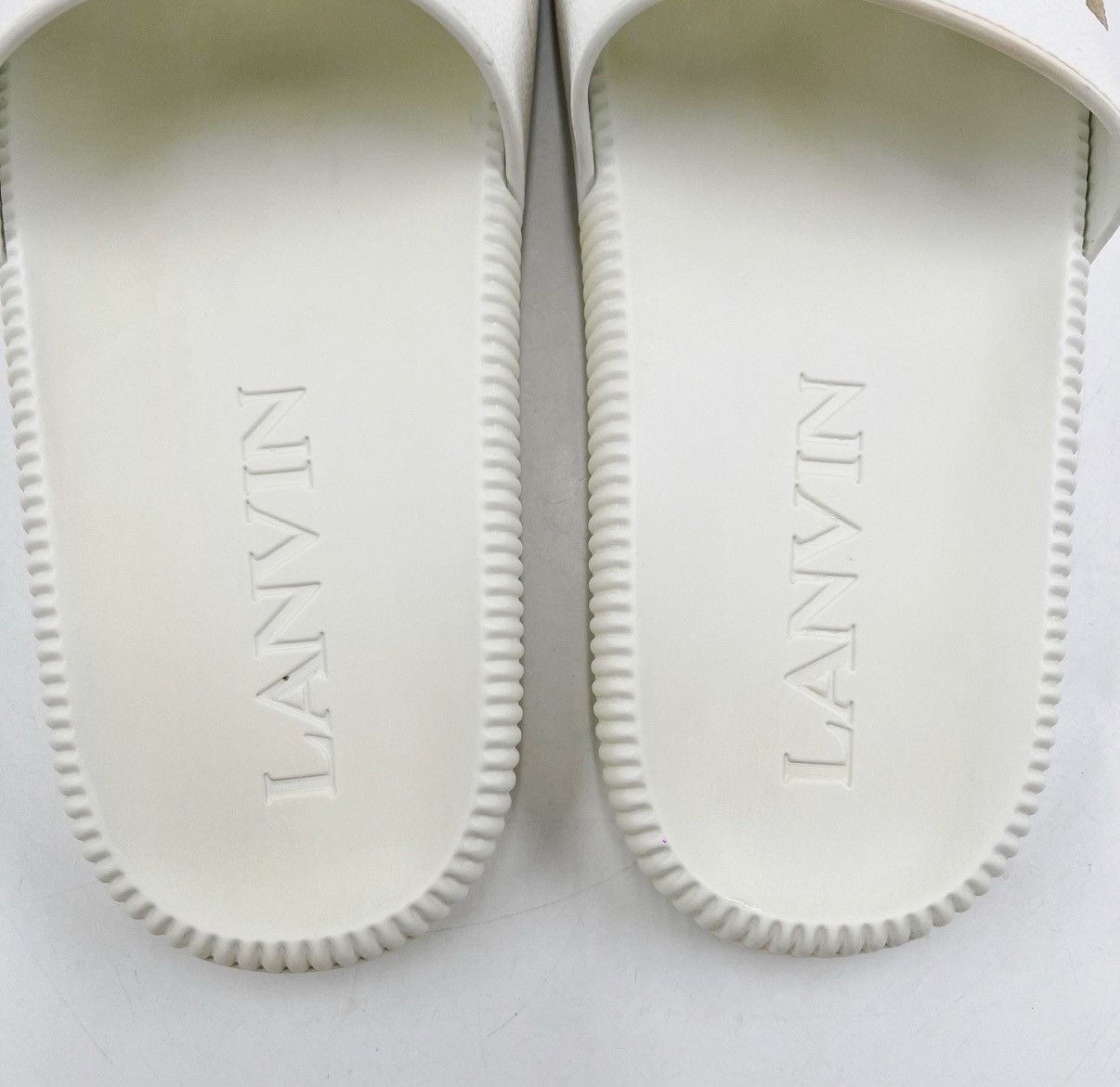 Lanvin Lanvin White Minimal Casual Slippers K12 Size US 8 / EU 41 - 5 Thumbnail