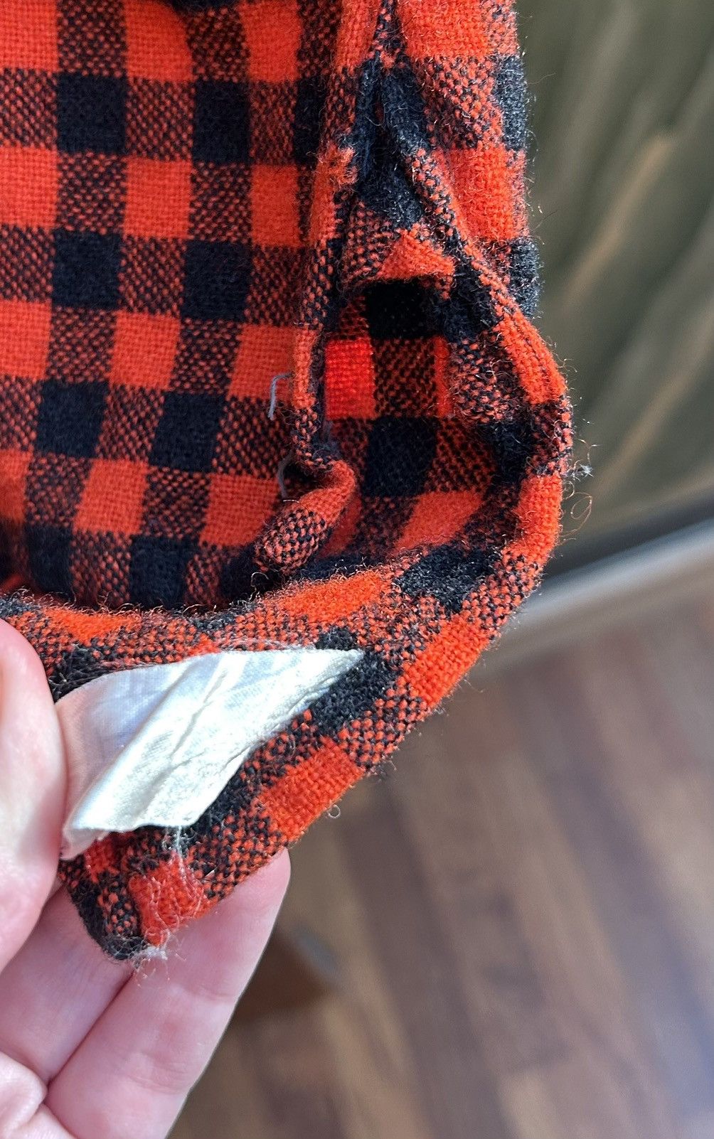 Vintage 60s Joe Brown Welsh Flannel Shirt Wool Blend Pullover Shirt Size US M / EU 48-50 / 2 - 6 Thumbnail