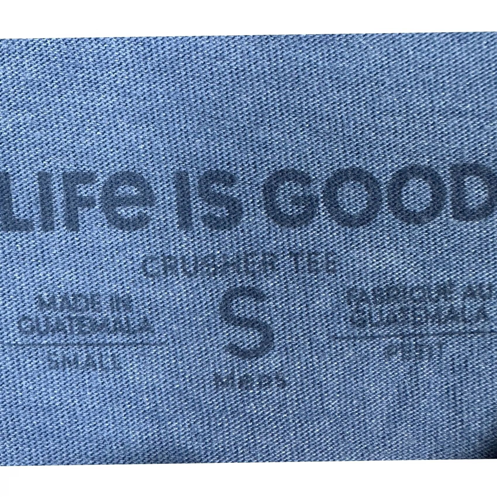 Life is Good Life is Good Crusher Tee Men Small T-Shirt Blue Logo Graphic Print Short Sleeve Regular Fit Round Neck Cotton Blend Lightweight Breathing EUC Size US S / EU 44-46 / 1 - 4 Thumbnail