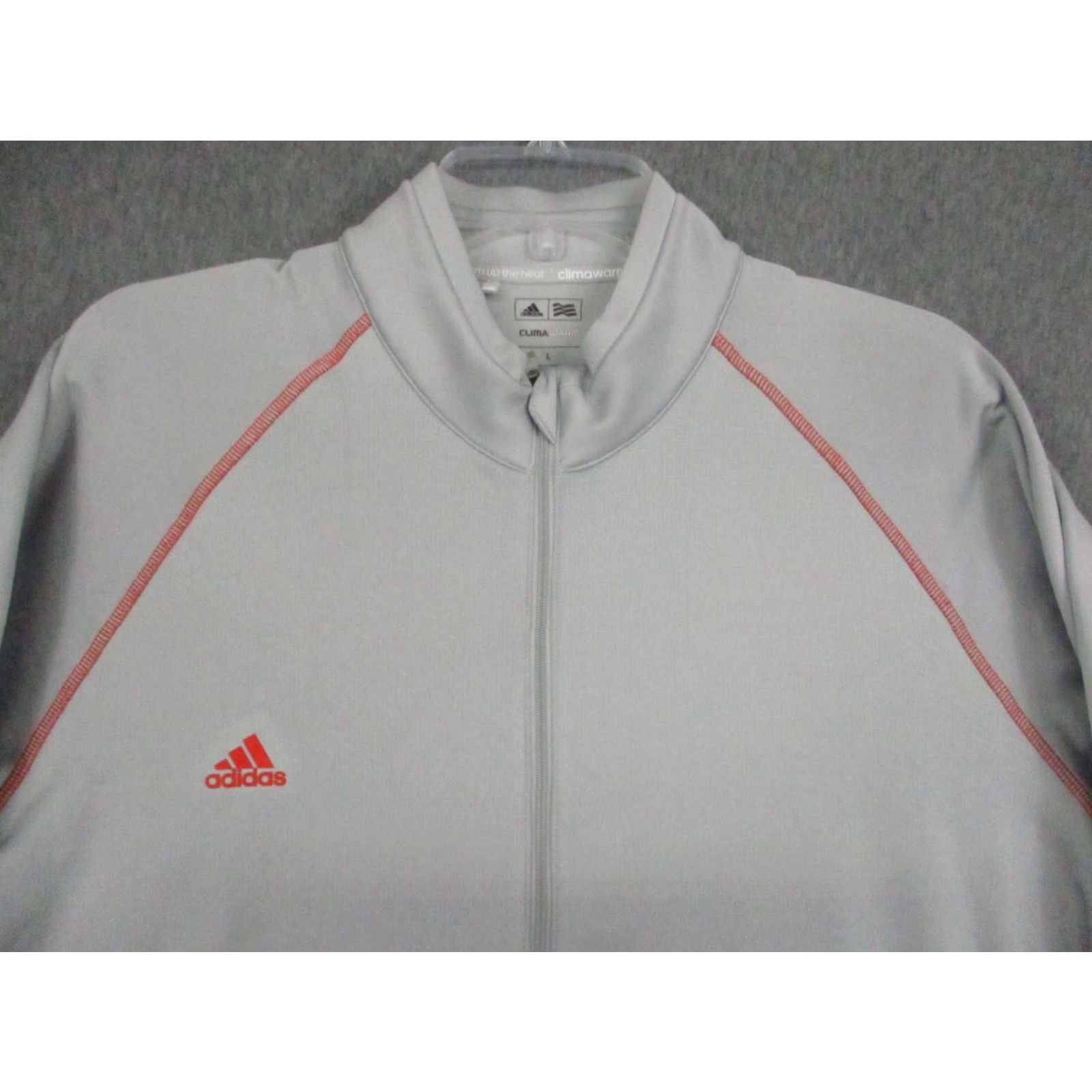 Adidas Adidas Track Jacket Gray Large Climawarm Golf Full Zip Size US L / EU 52-54 / 3 - 2 Thumbnail