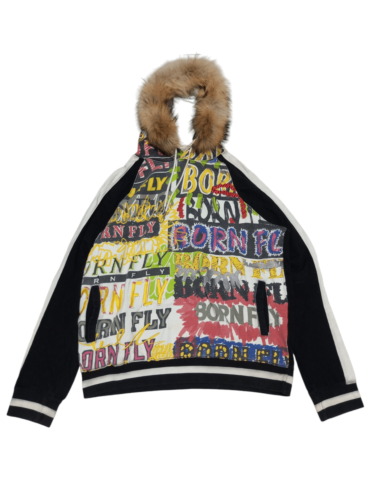Vintage Born fly fur hoodie