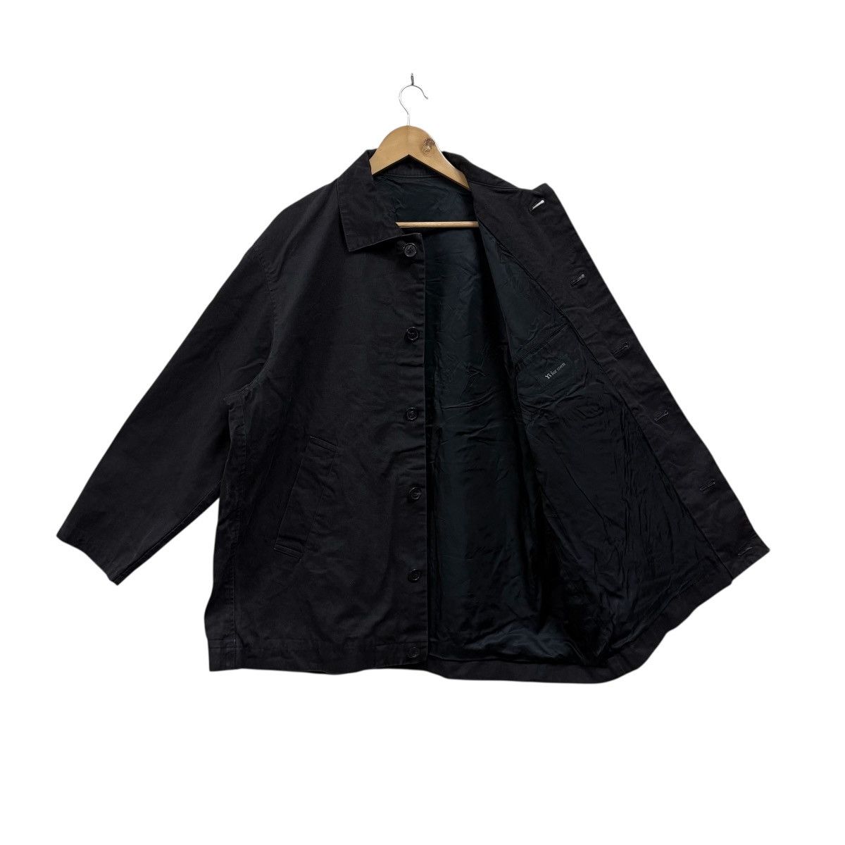 Yohji Yamamoto Vtg Yohji Yamamoto Jacket Button up Oversize Balmacaan Size US XXL / EU 58 / 5 - 3 Thumbnail