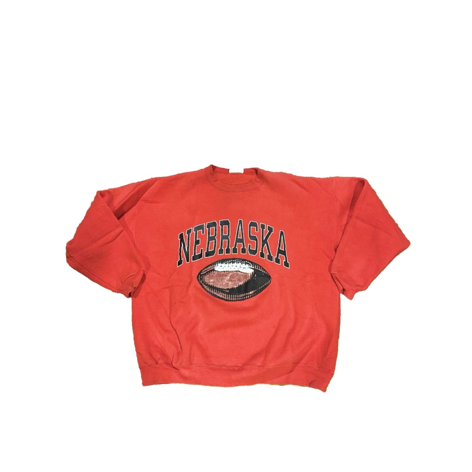 Adidas VTG 90s Adidas Nebraska Huskers Football Sweatshirt Mens XL Red Made In USA Rare Size US XL / EU 56 / 4 - 2 Thumbnail