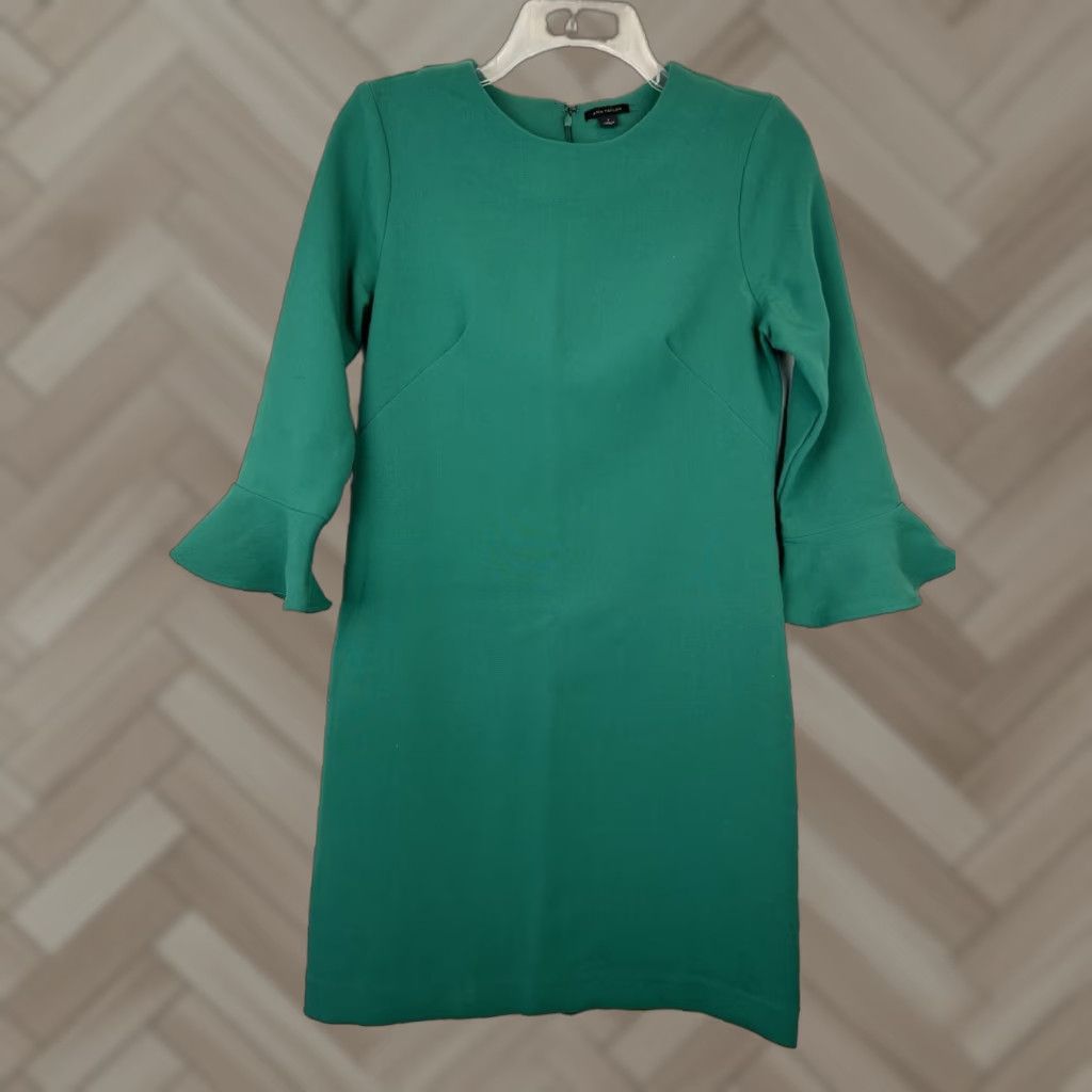 blue and green mesh dress Dress Casual Midi By Ann Taylor In Blue, Size:Xs – Clothes Mentor  Strongsville OH main image 0