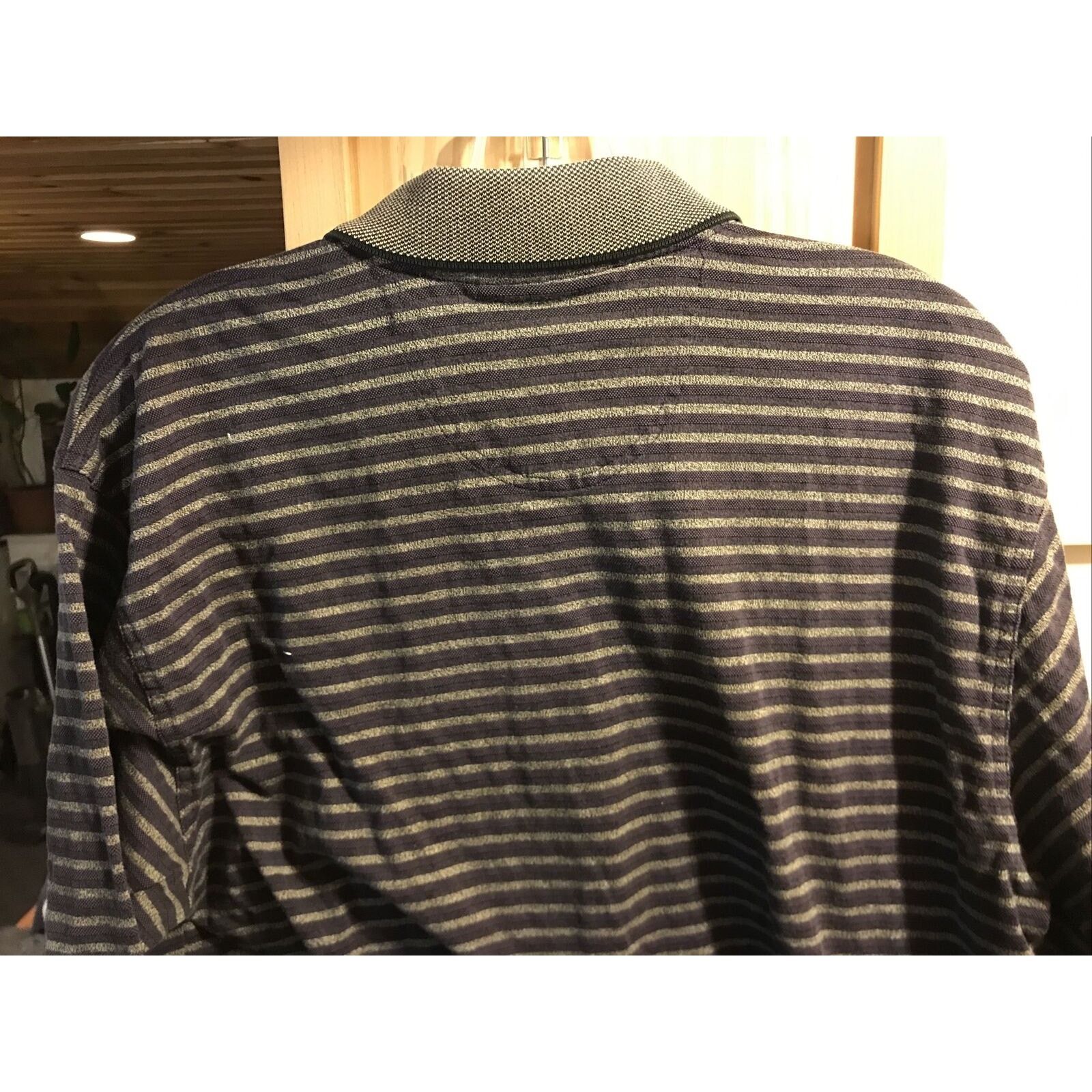 Other Slazenger Vintage Men’s M Gray Striped SS Cotton Polo Shirt Size US M / EU 48-50 / 2 - 6 Thumbnail